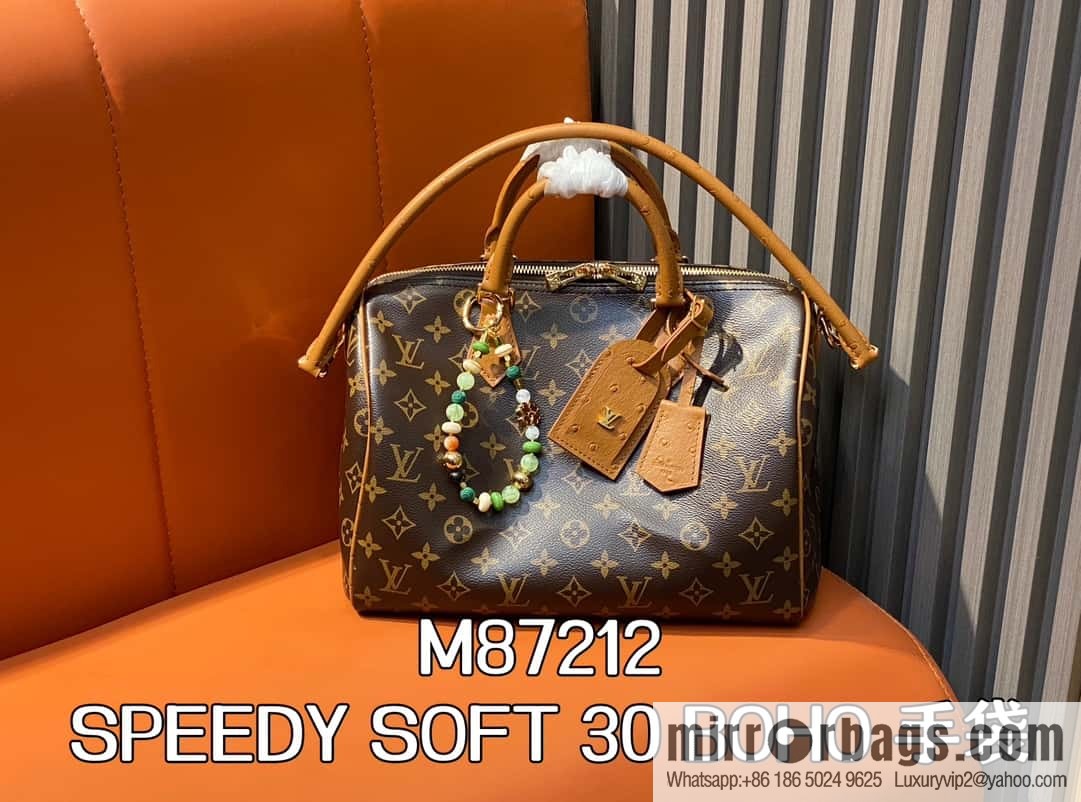N87212 new SPEEDY SOFT 30 BOHO handbag (ostrich) pillow bag speedy series