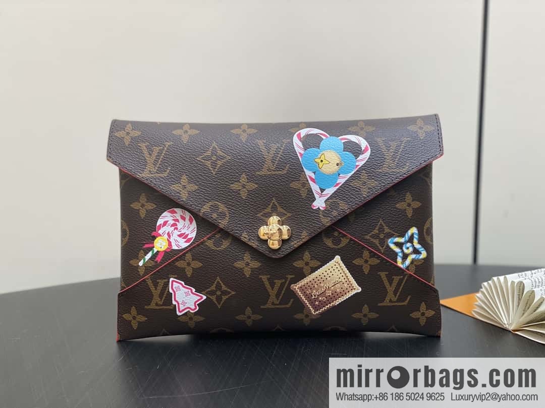 [Boutique‑grade] M12203 old flower Christmas model, three-piece handbag clutch series, the new KIRIGAMI POCHETTE clutch bag of the season