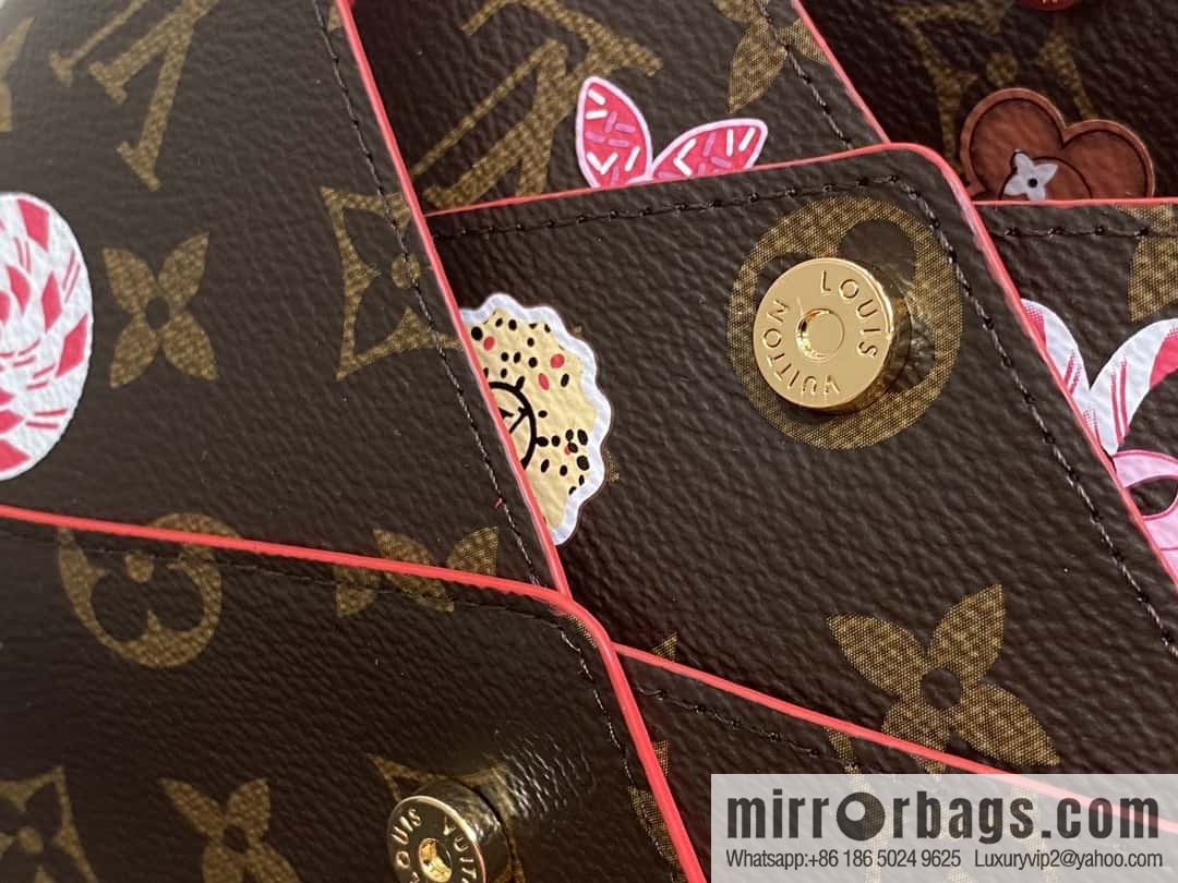 [Boutique‑grade] M12203 old flower Christmas model, three-piece handbag clutch series, the new KIRIGAMI POCHETTE clutch bag of the season
