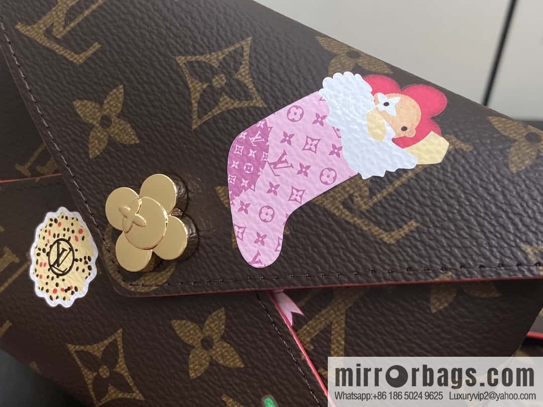 [Boutique‑grade] M12203 old flower Christmas model, three-piece handbag clutch series, the new KIRIGAMI POCHETTE clutch bag of the season