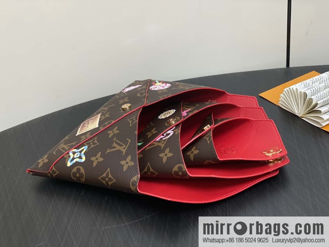 [Boutique‑grade] M12203 old flower Christmas model, three-piece handbag clutch series, the new KIRIGAMI POCHETTE clutch bag of the season