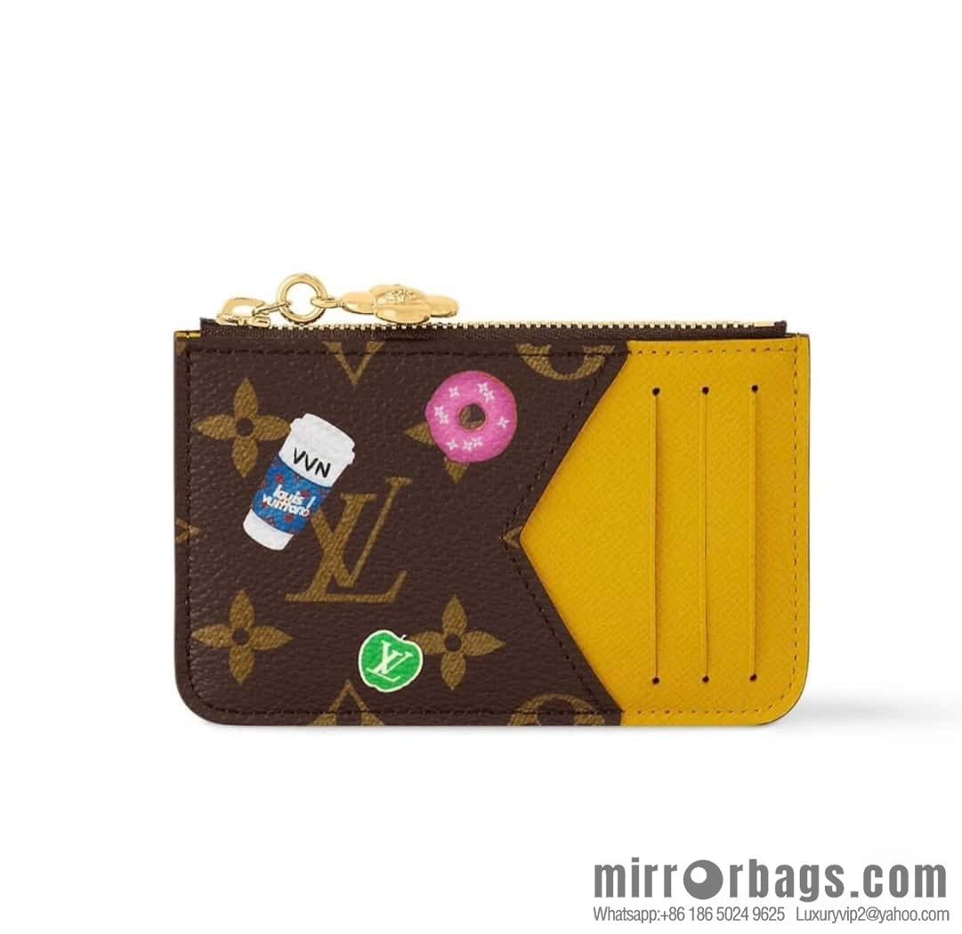 [Boutique‑grade] M12224 yellow, Christmas model, card bag wallet series Romy card holder