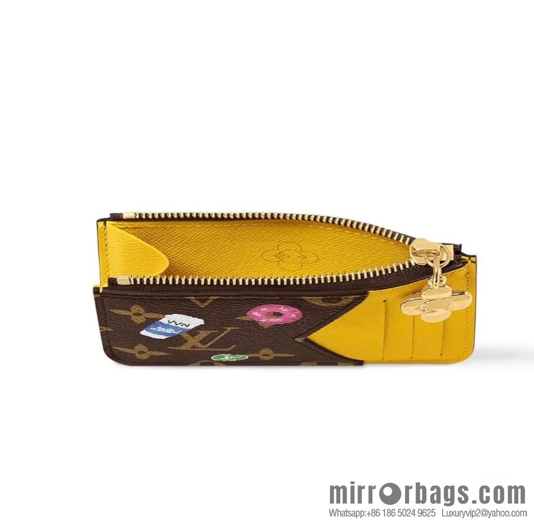 [Boutique‑grade] M12224 yellow, Christmas model, card bag wallet series Romy card holder
