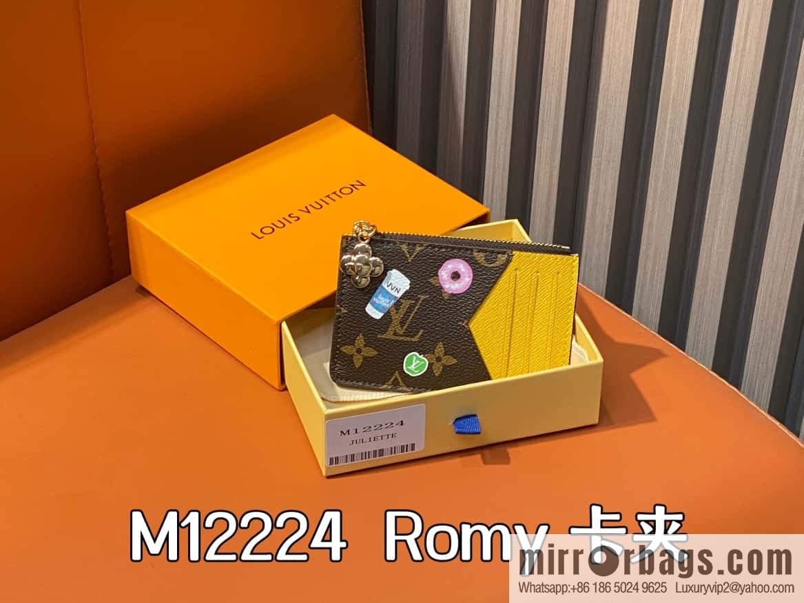[Boutique‑grade] M12224 yellow, Christmas model, card bag wallet series Romy card holder