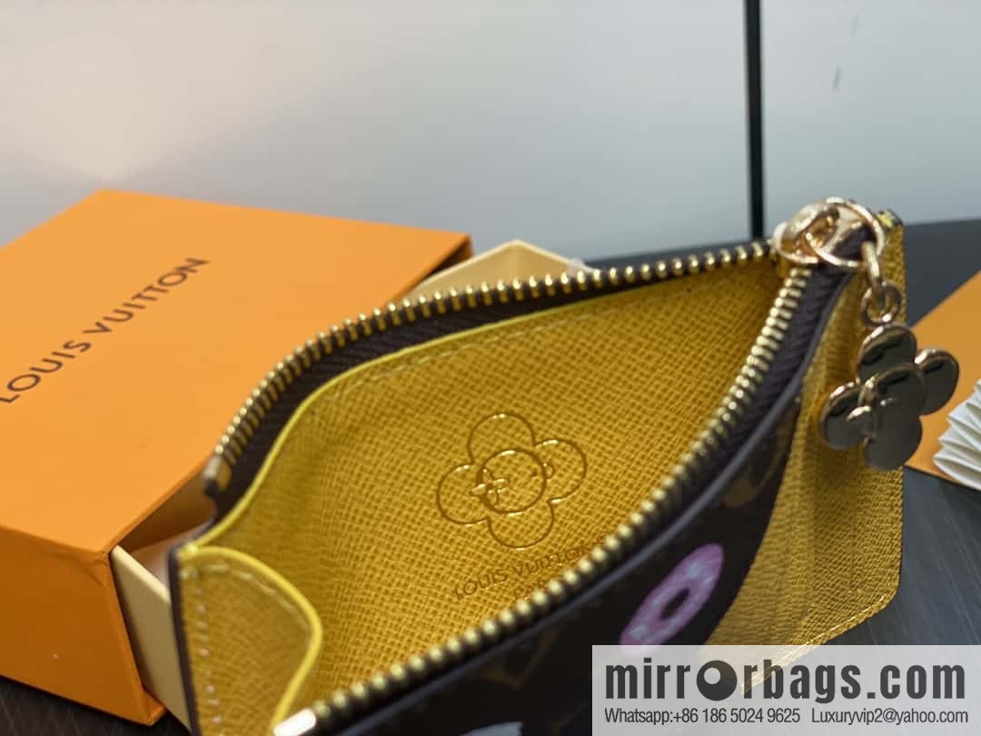 [Boutique‑grade] M12224 yellow, Christmas model, card bag wallet series Romy card holder