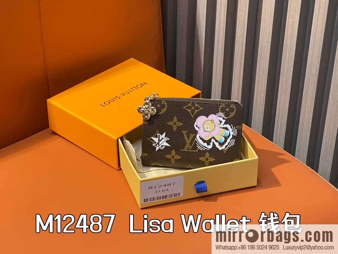 [Boutique‑grade] M12487 blue, Christmas model, wallet change bag wallet series Lisa Wallet wallet