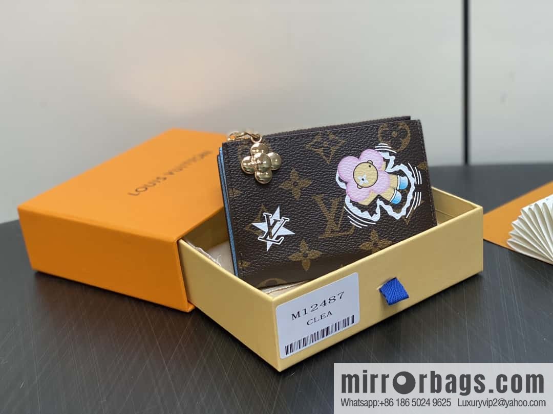 [Boutique‑grade] M12487 blue, Christmas model, wallet change bag wallet series Lisa Wallet wallet