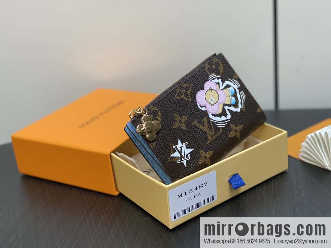 [Boutique‑grade] M12487 blue, Christmas model, wallet change bag wallet series Lisa Wallet wallet