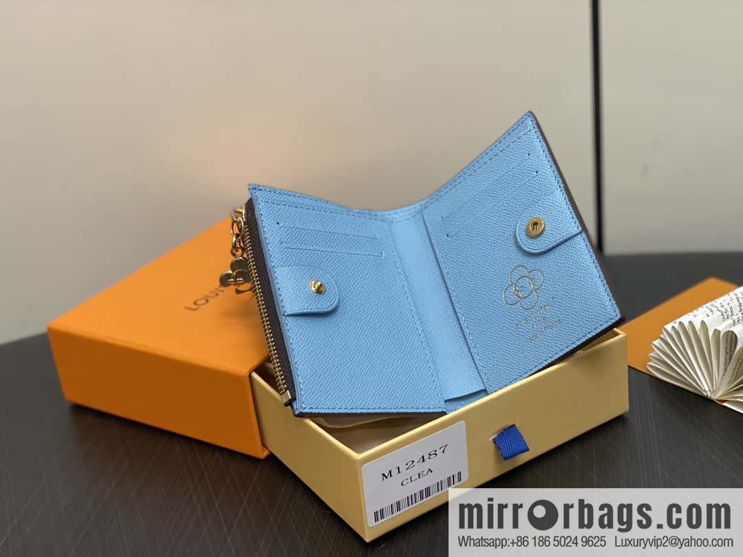 [Boutique‑grade] M12487 blue, Christmas model, wallet change bag wallet series Lisa Wallet wallet