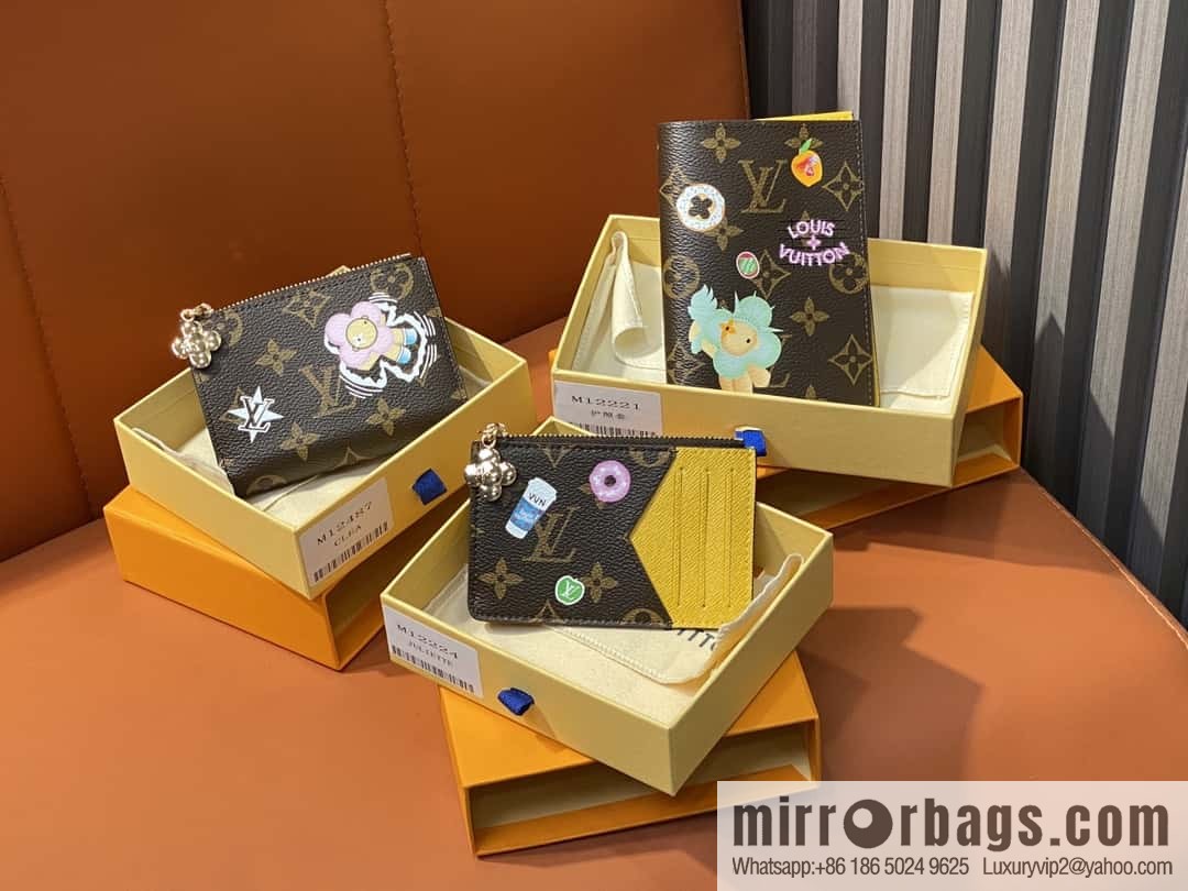 [Boutique‑grade] M12224 yellow, Christmas model, card bag wallet series Romy card holder