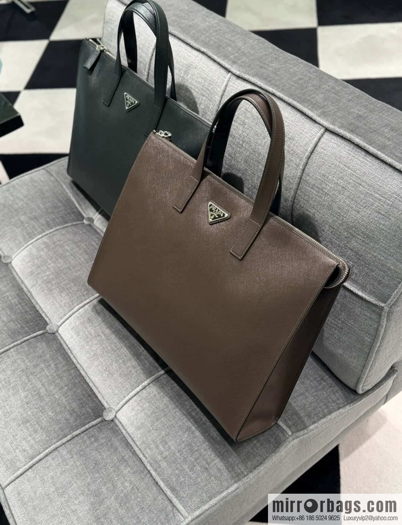 PRADA 🎉 new briefcase 🎉 2VG039 🎉🎉 dark coffee🎉🎉