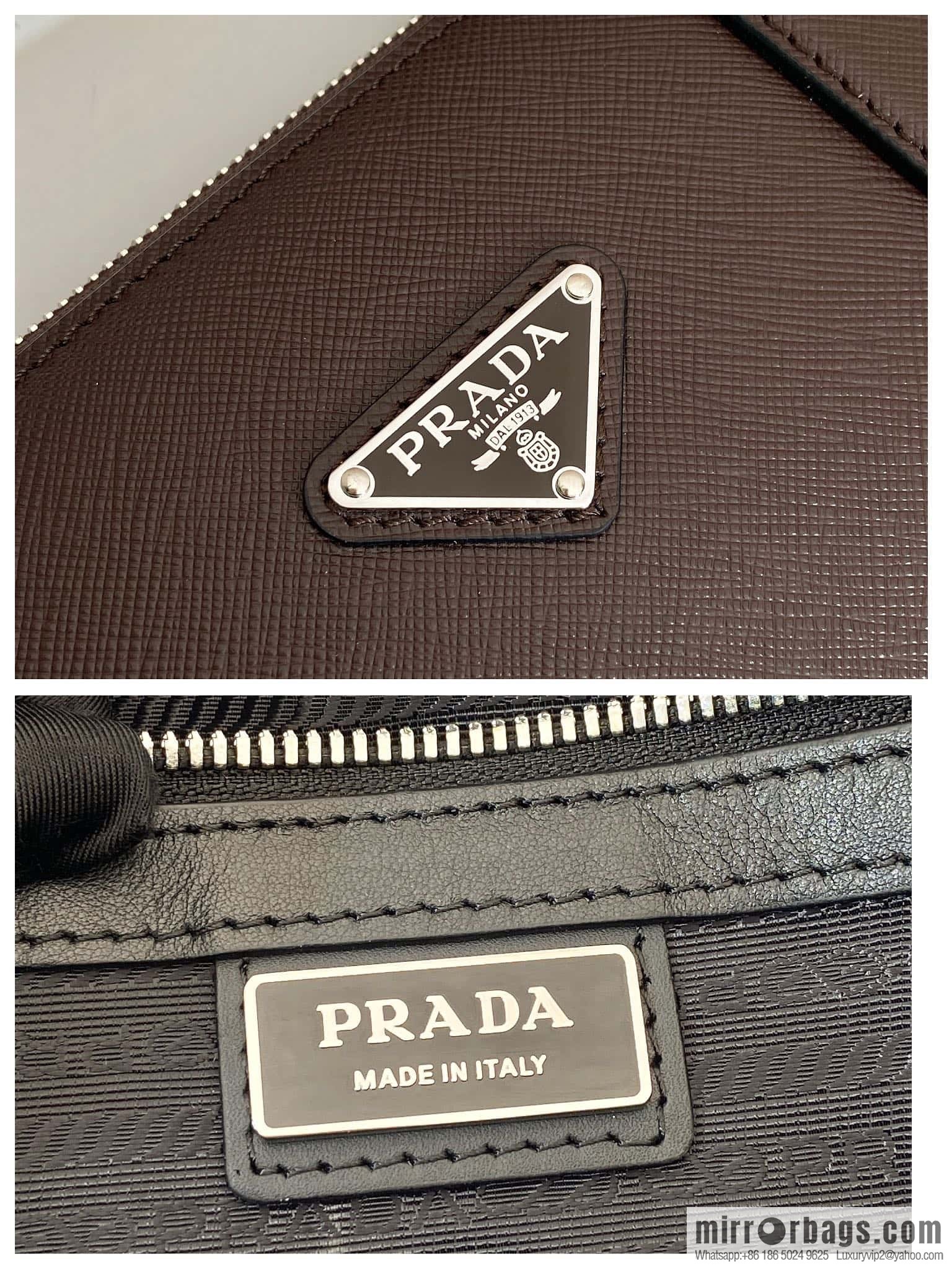 PRADA 🎉 new briefcase 🎉 2VG039 🎉🎉 dark coffee🎉🎉