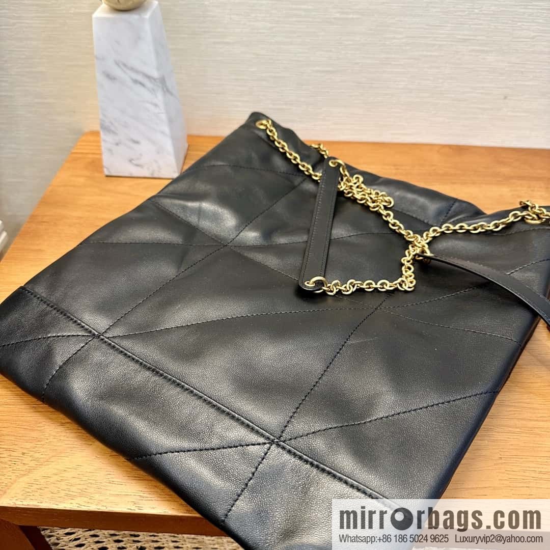 YSL 𝗝𝗔𝗠𝗜𝗘 𝟰.𝟯 𝗣𝗢𝗖𝗛𝗢𝗡 sheep leather clutch bag 781666 black