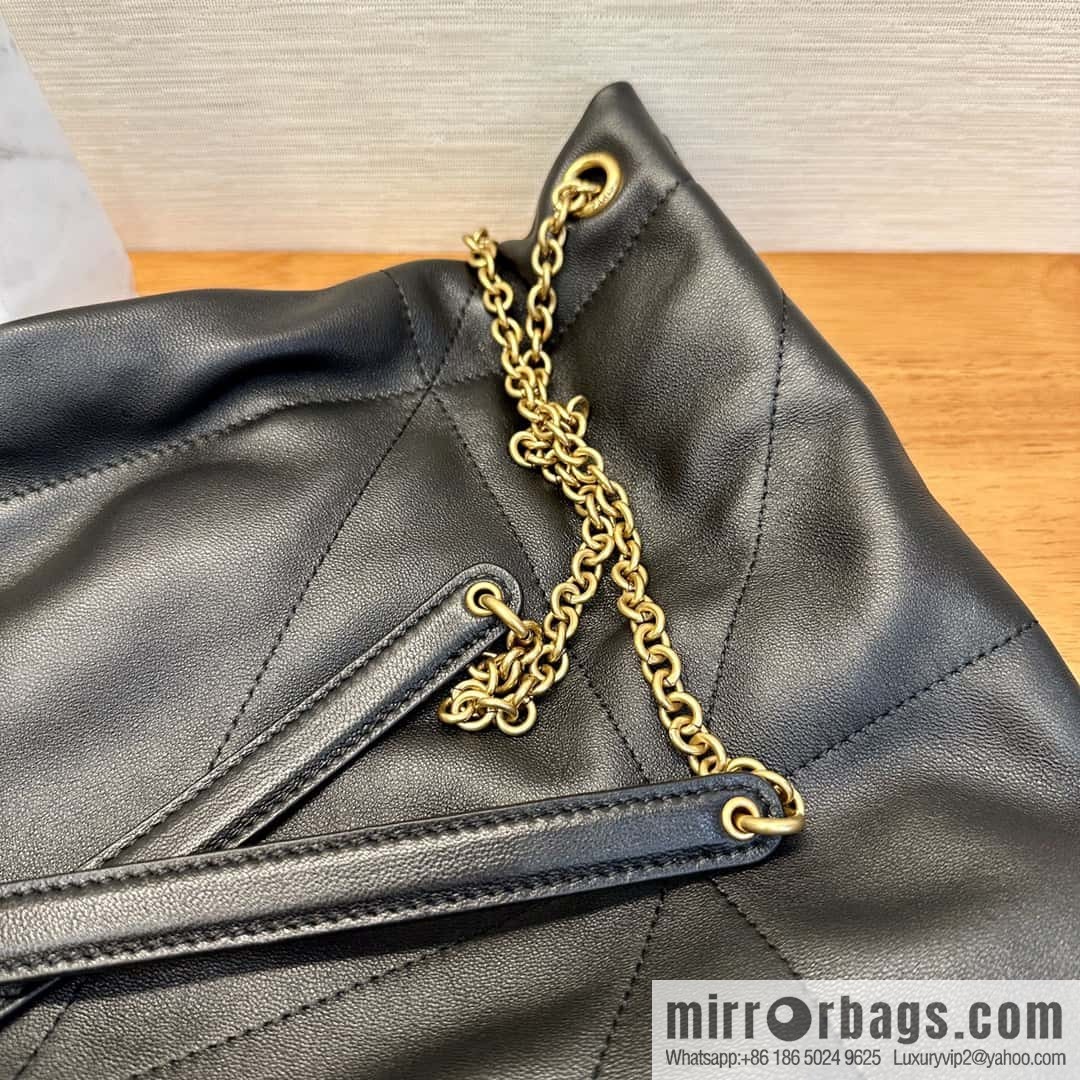 YSL 𝗝𝗔𝗠𝗜𝗘 𝟰.𝟯 𝗣𝗢𝗖𝗛𝗢𝗡 sheep leather clutch bag 781666 black