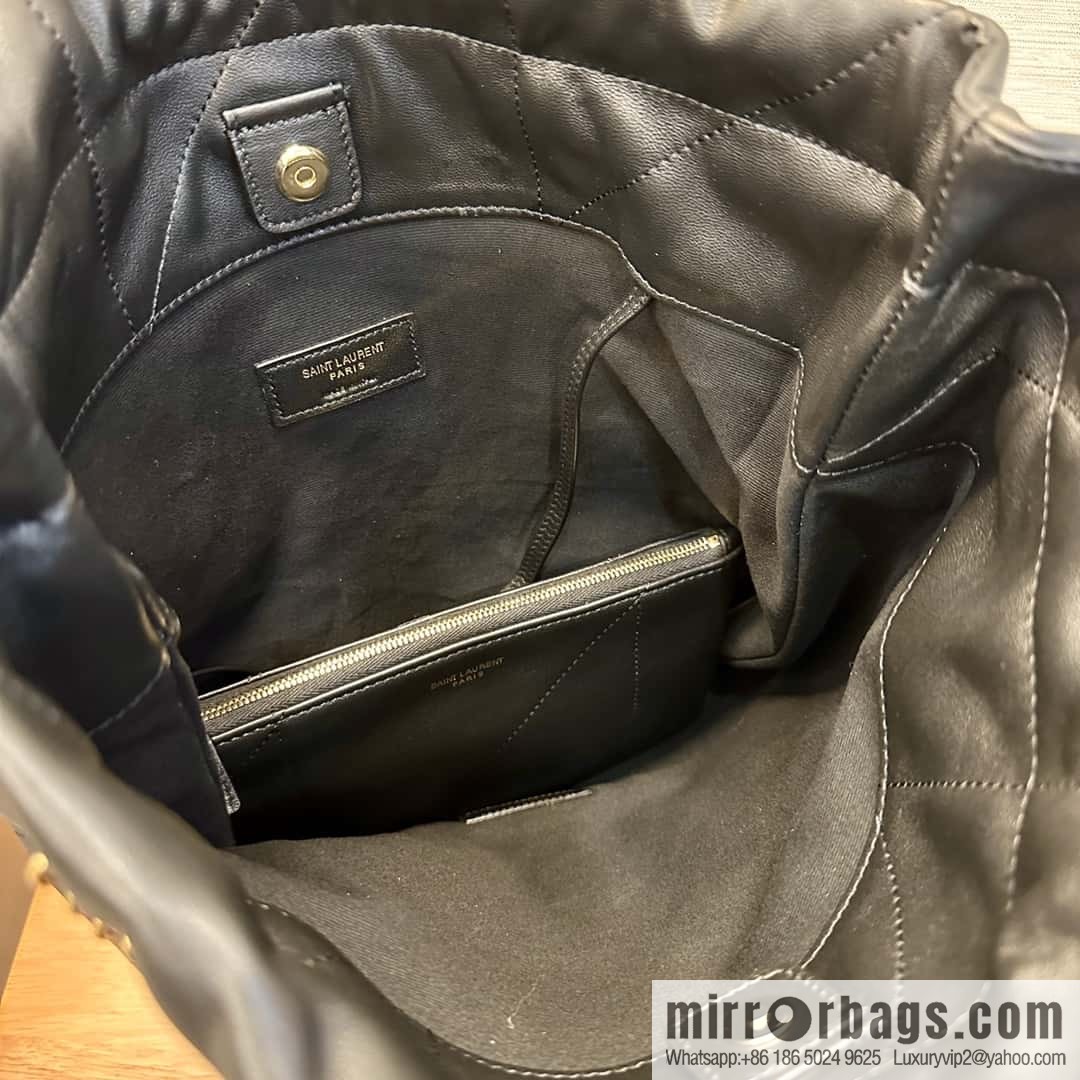 YSL 𝗝𝗔𝗠𝗜𝗘 𝟰.𝟯 𝗣𝗢𝗖𝗛𝗢𝗡 sheep leather clutch bag 781666 black