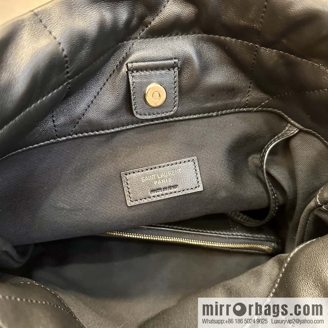 YSL 𝗝𝗔𝗠𝗜𝗘 𝟰.𝟯 𝗣𝗢𝗖𝗛𝗢𝗡 sheep leather clutch bag 781666 black