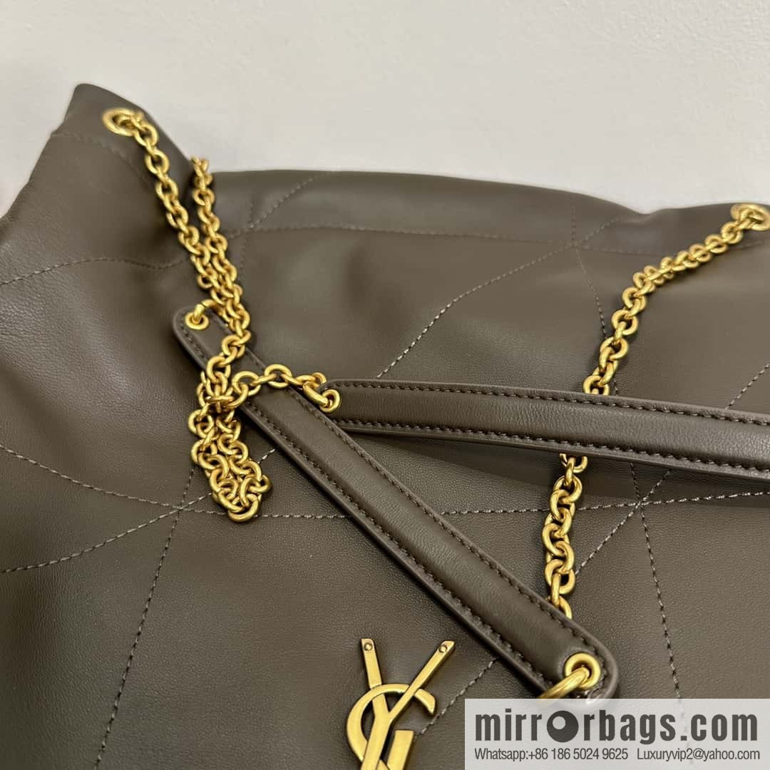 YSL 𝗝𝗔𝗠𝗜𝗘 𝟰.𝟯 𝗣𝗢𝗖𝗛𝗢𝗡 suede clutch bag 781666 musk green