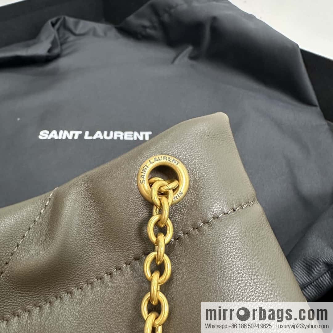 YSL 𝗝𝗔𝗠𝗜𝗘 𝟰.𝟯 𝗣𝗢𝗖𝗛𝗢𝗡 suede clutch bag 781666 musk green