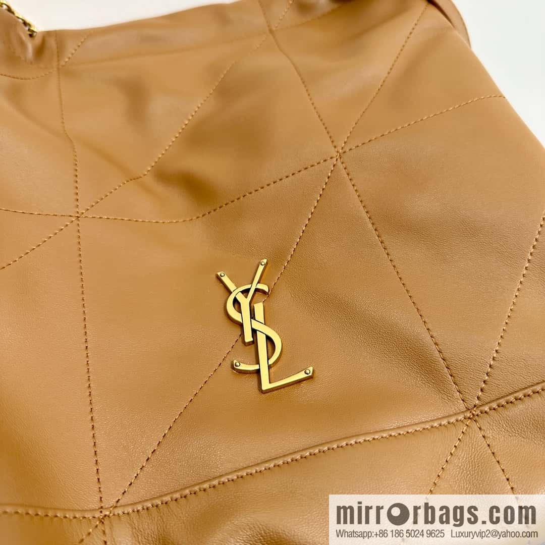 YSL 𝗝𝗔𝗠𝗜𝗘 𝟰.𝟯 𝗣𝗢𝗖𝗛𝗢𝗡 sheep leather clutch bag 781666 caramel color