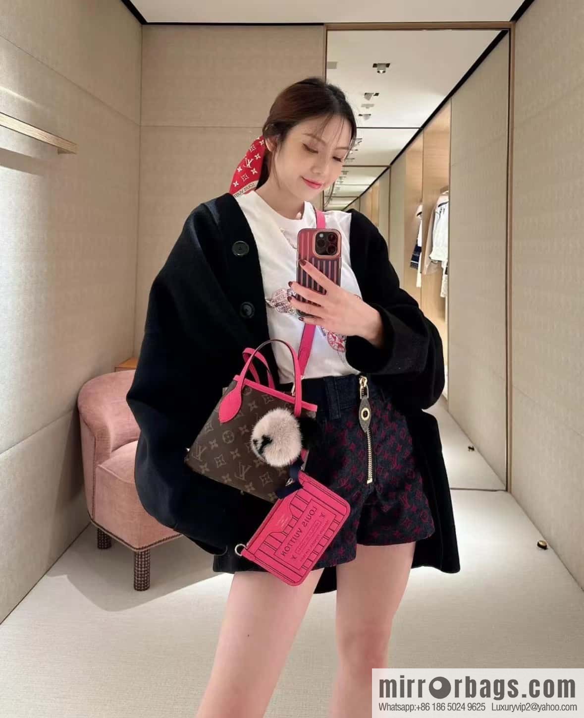 LV M12106 REVERSIBLE Neverfull Bandoulière Inside Out BB