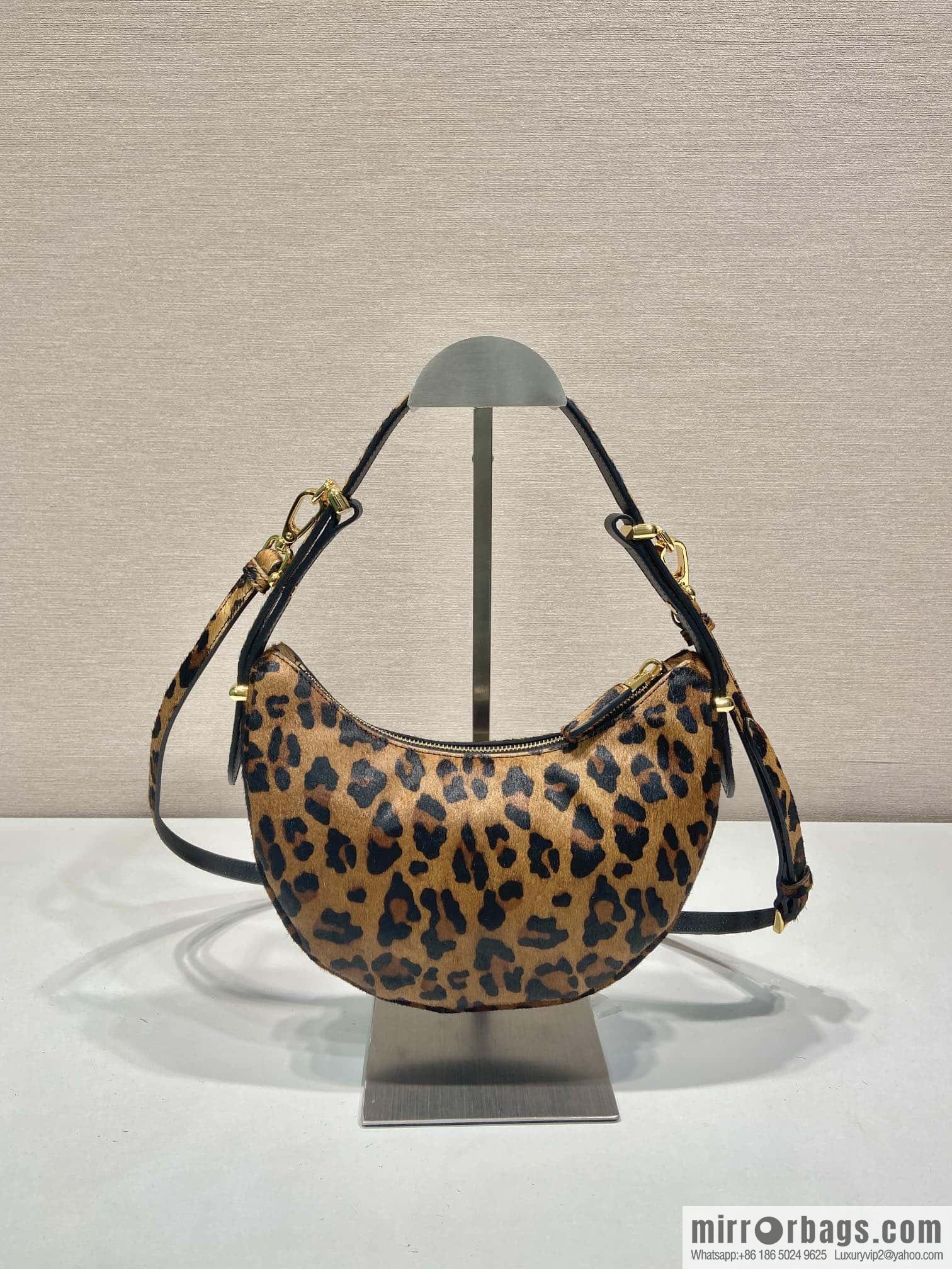 PRADA 🎉 Moon handbag 🎉 1BC194 leopard print🎉