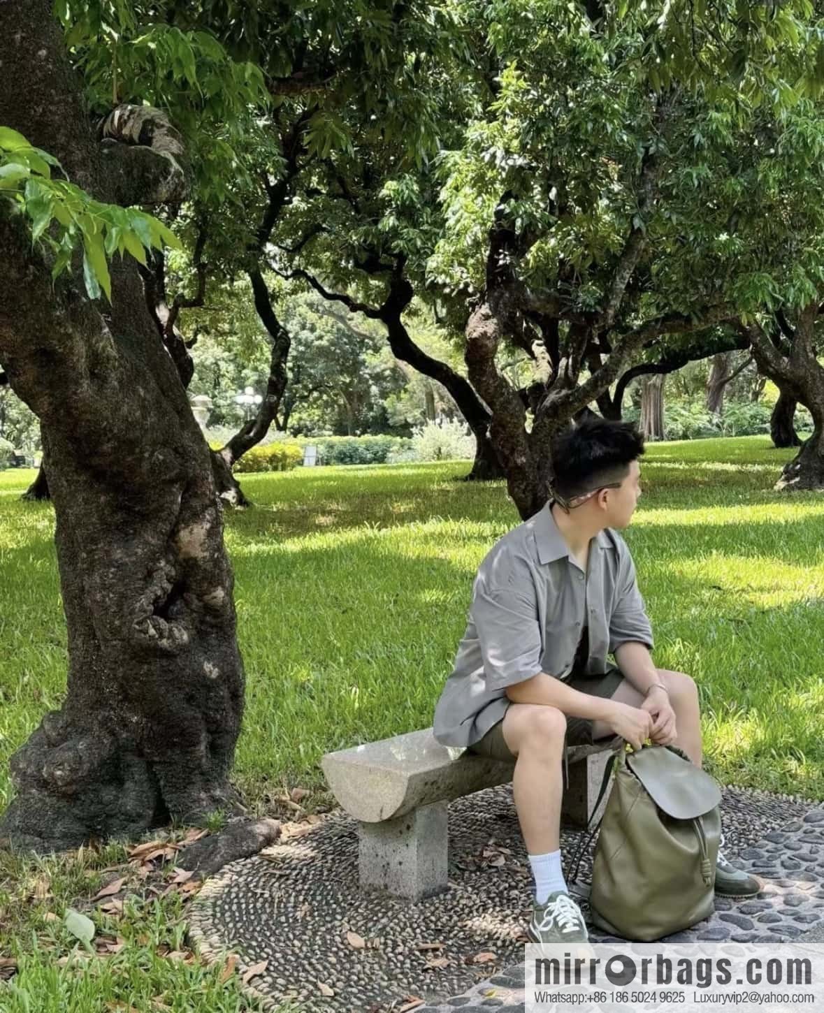 LOEWE Luo's new backpack 🎒 0903 green
