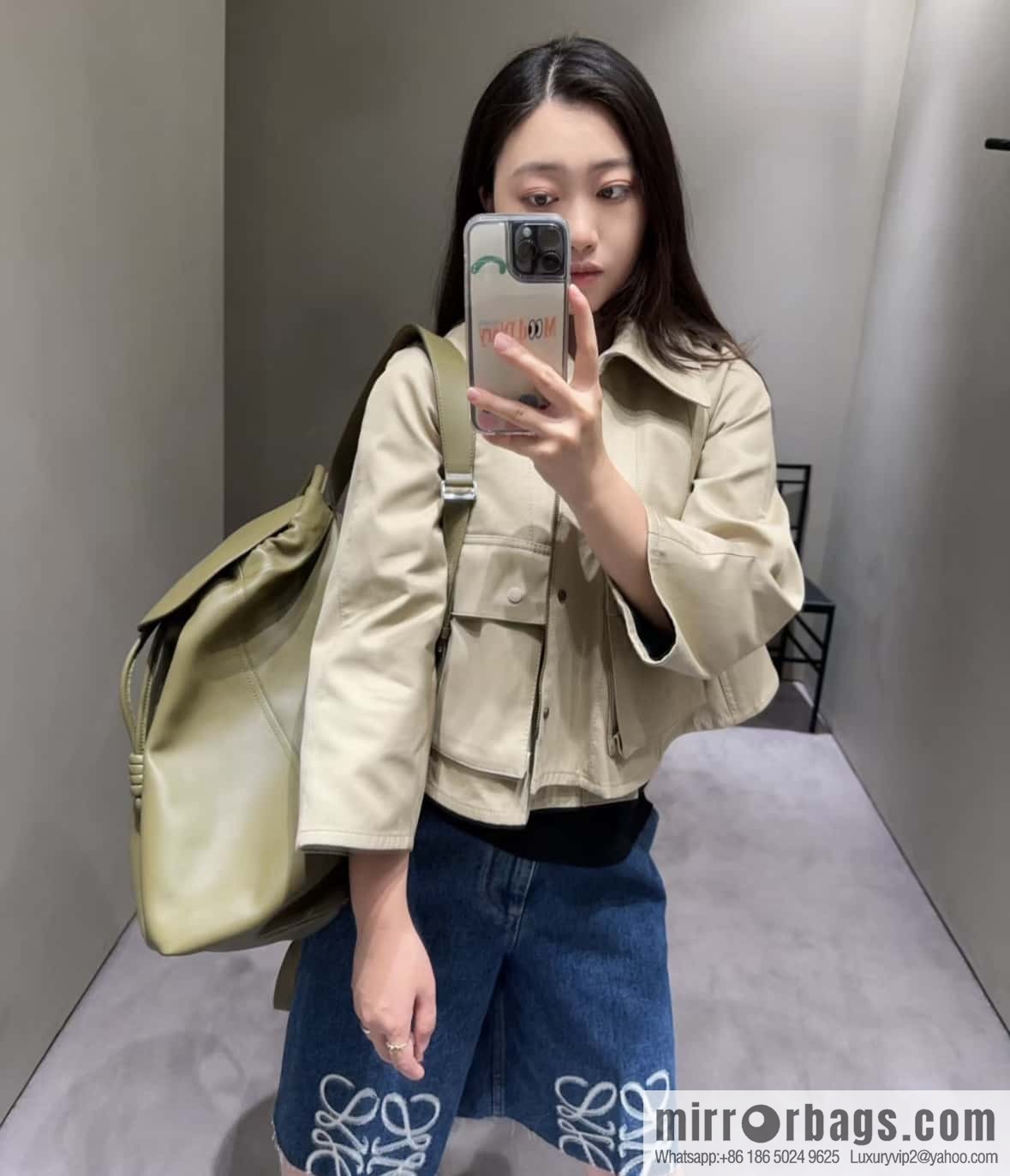 LOEWE Luo's new backpack 🎒 0903 green