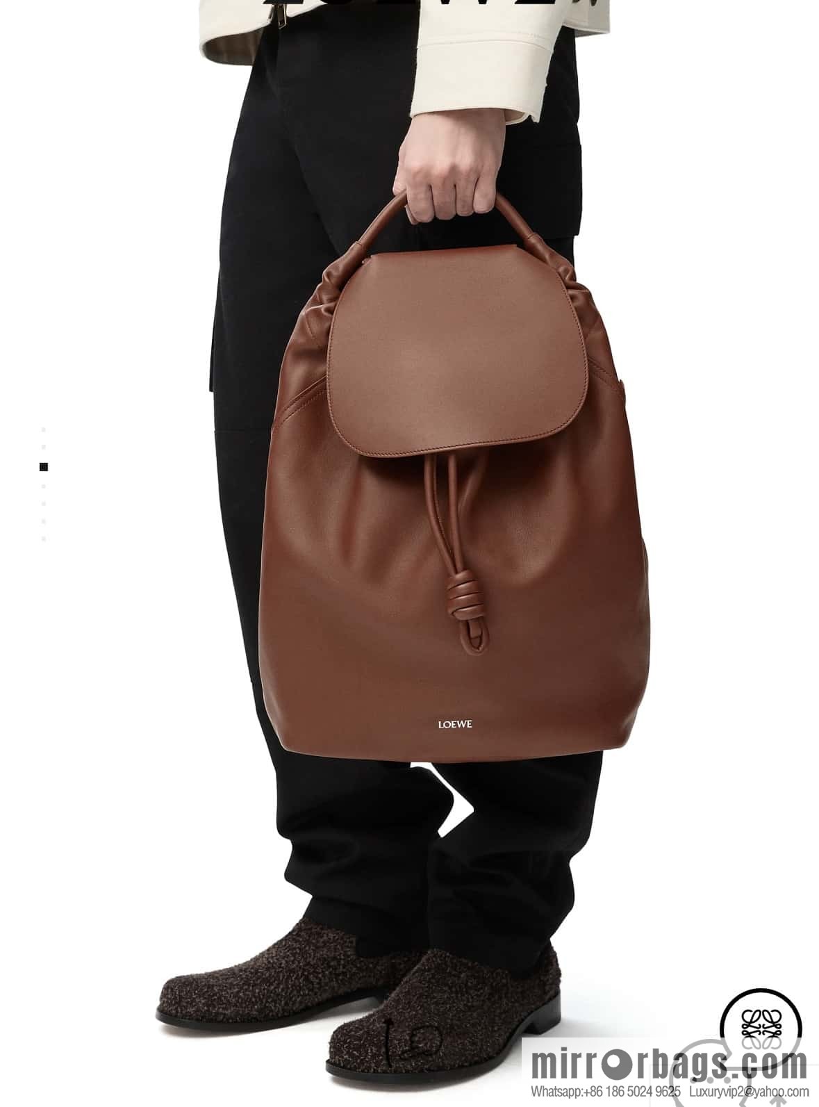 LOEWE Luo's new backpack 🎒 0903 brownie brown