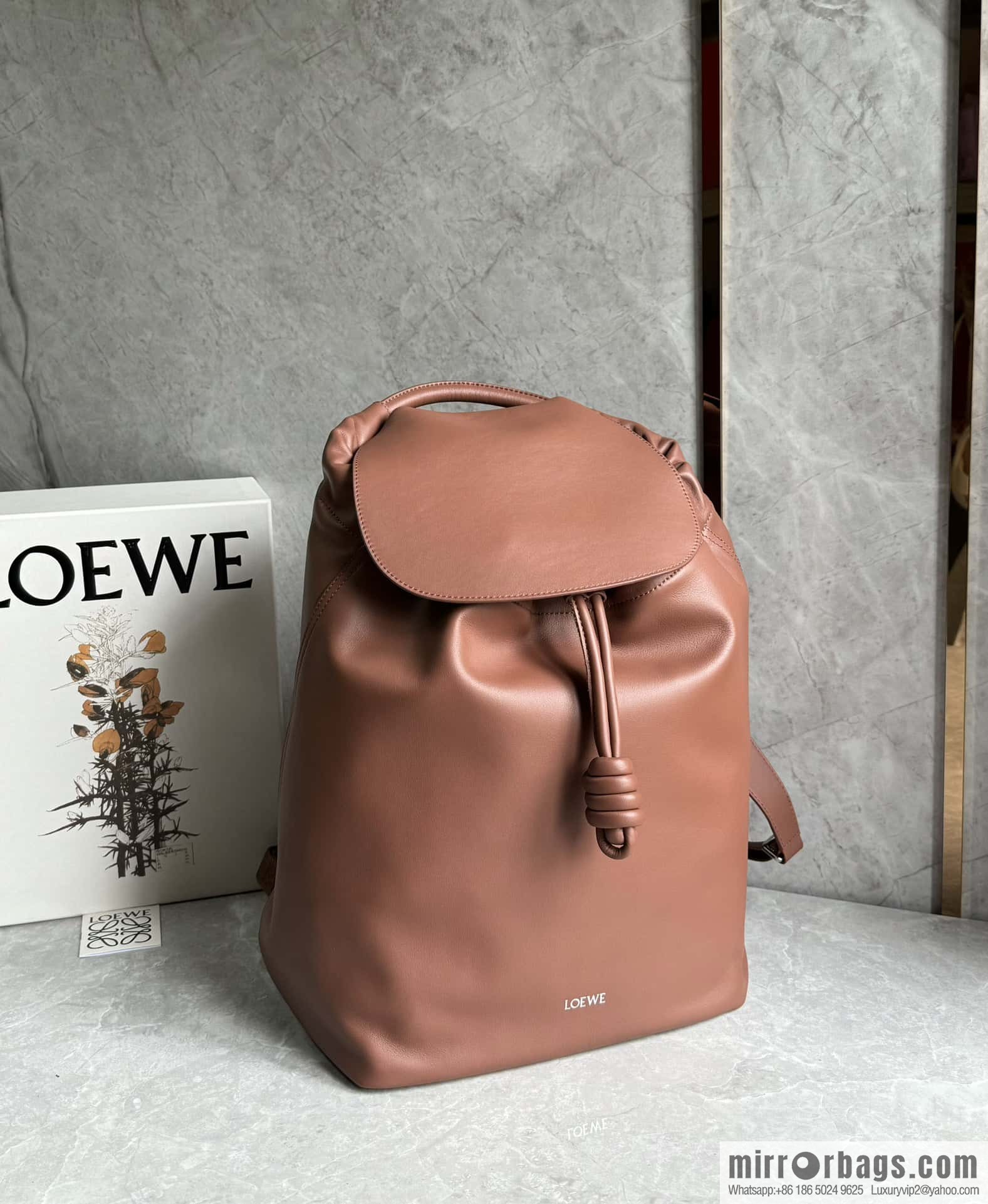 LOEWE Luo's new backpack 🎒 0903 brownie brown