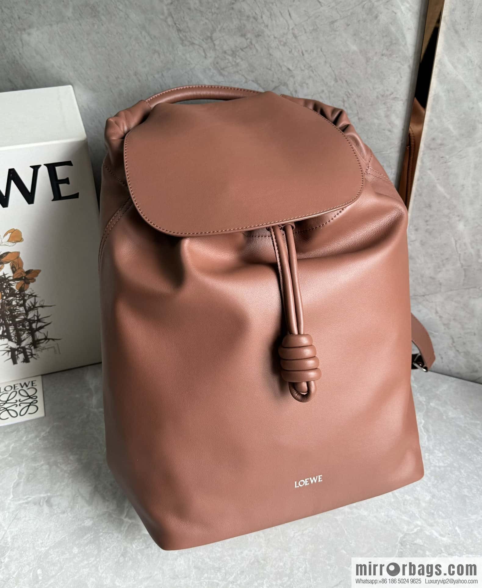 LOEWE Luo's new backpack 🎒 0903 brownie brown
