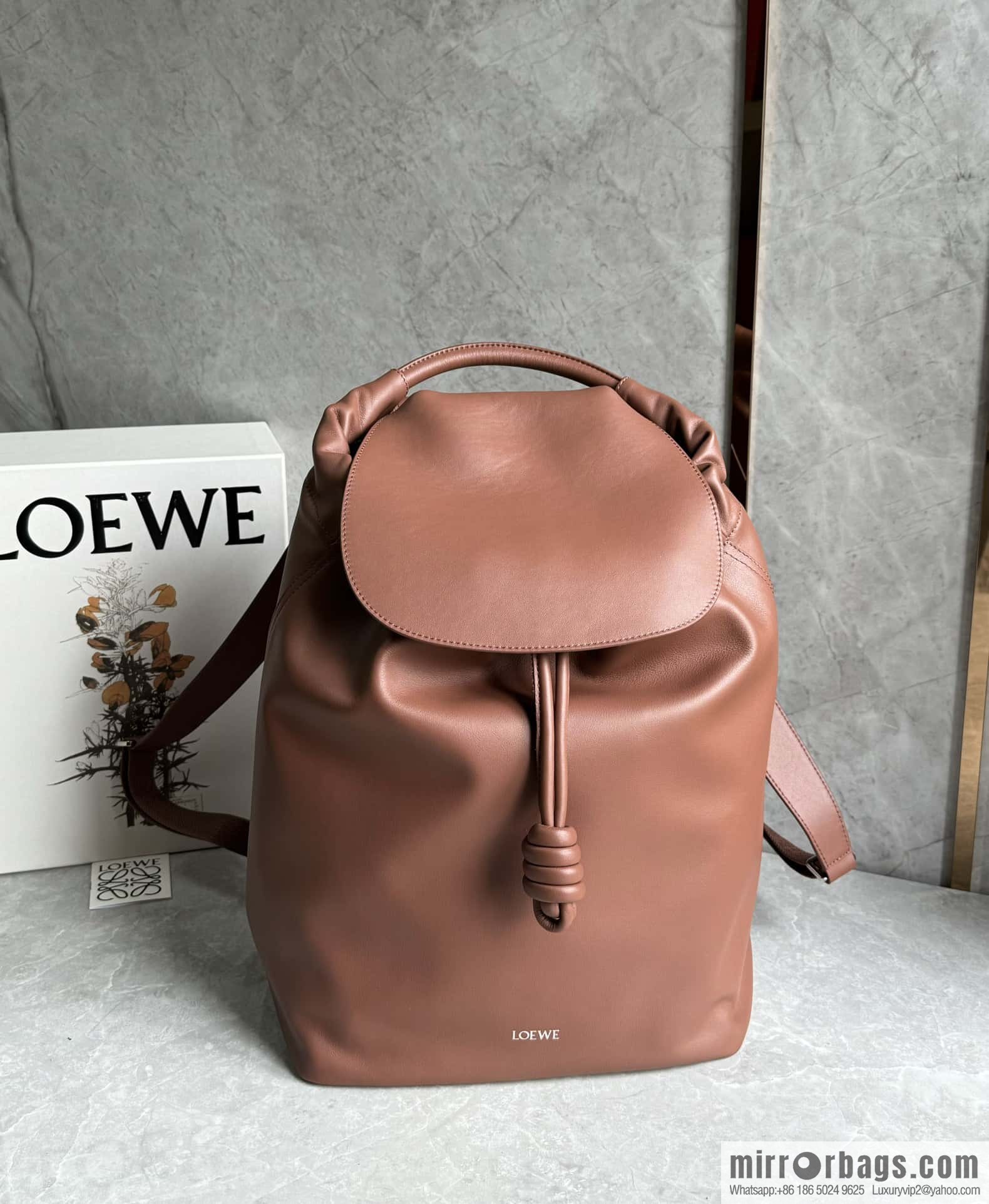 LOEWE Luo's new backpack 🎒 0903 brownie brown