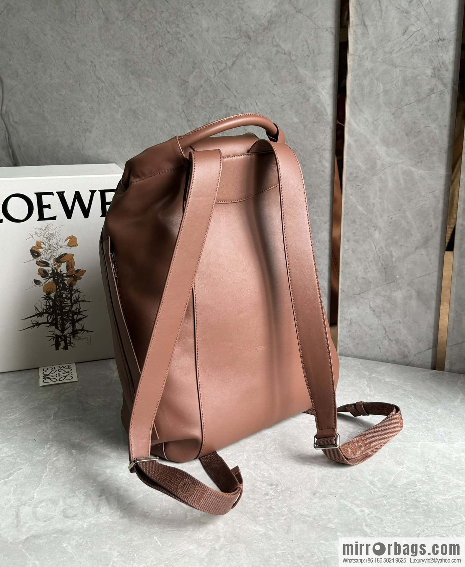 LOEWE Luo's new backpack 🎒 0903 brownie brown
