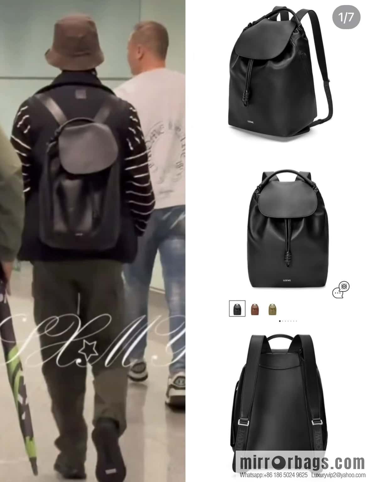 LOEWE Luo's new backpack 🎒 0903 black