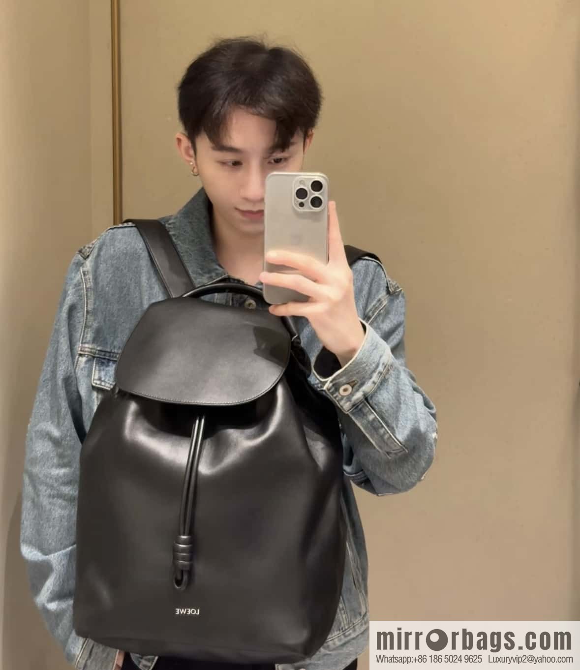 LOEWE Luo's new backpack 🎒 0903 black