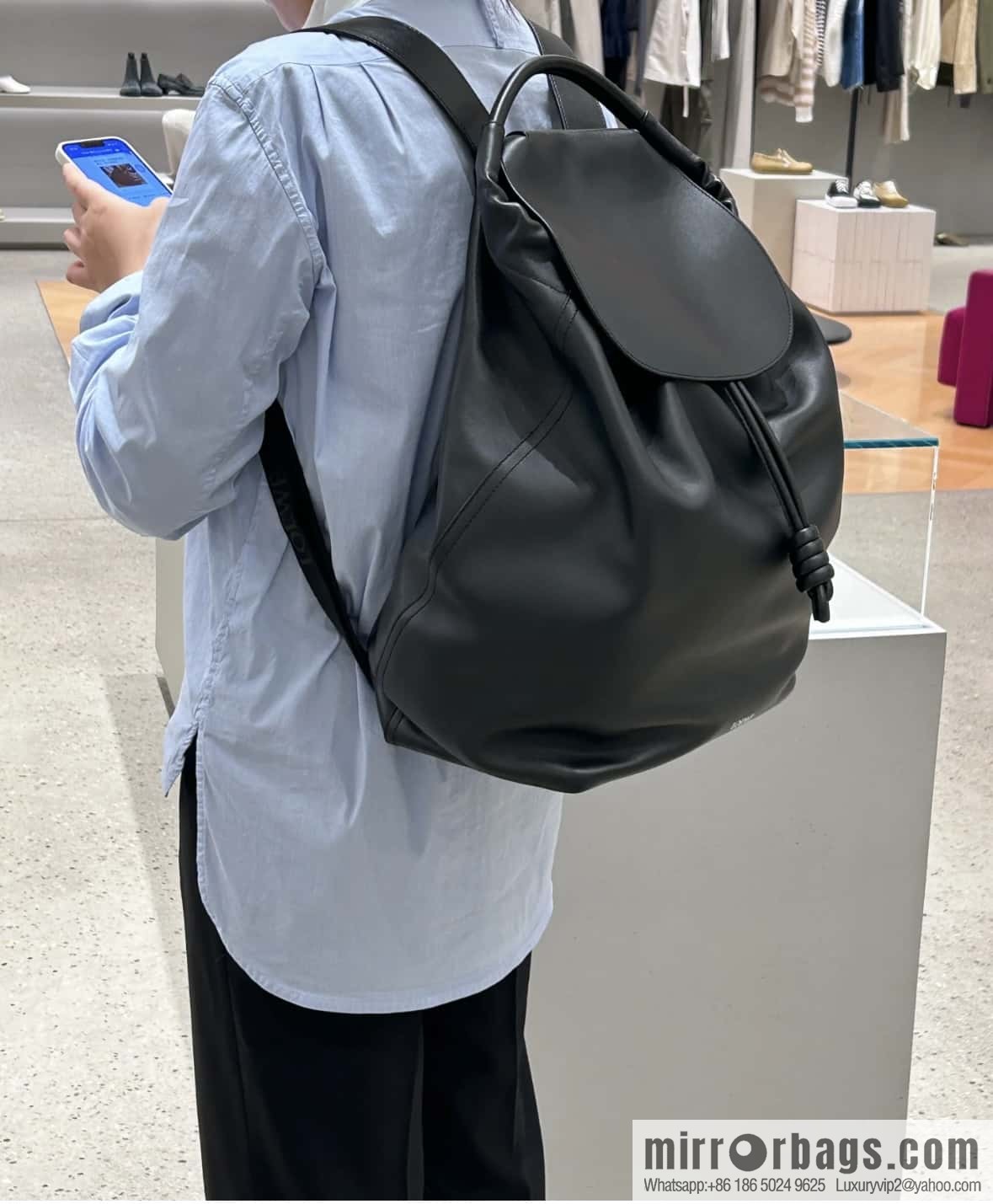 LOEWE Luo's new backpack 🎒 0903 black