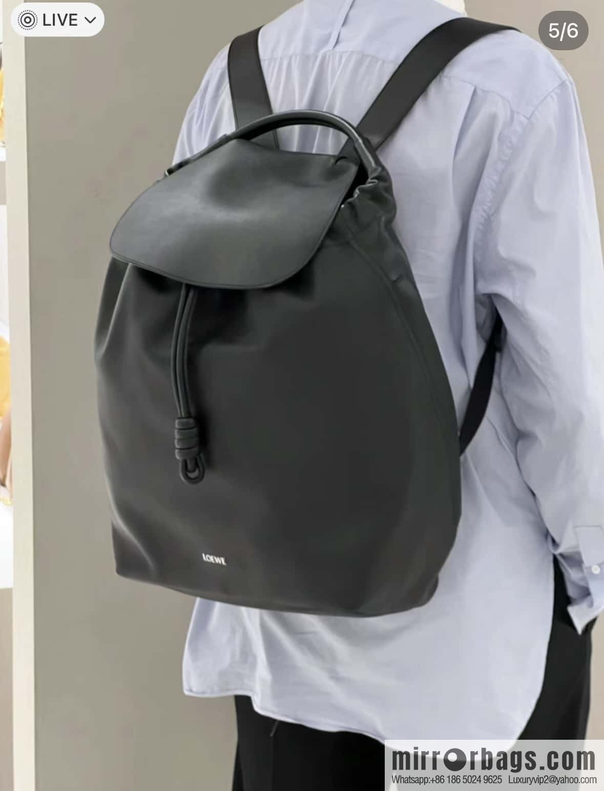 LOEWE Luo's new backpack 🎒 0903 black