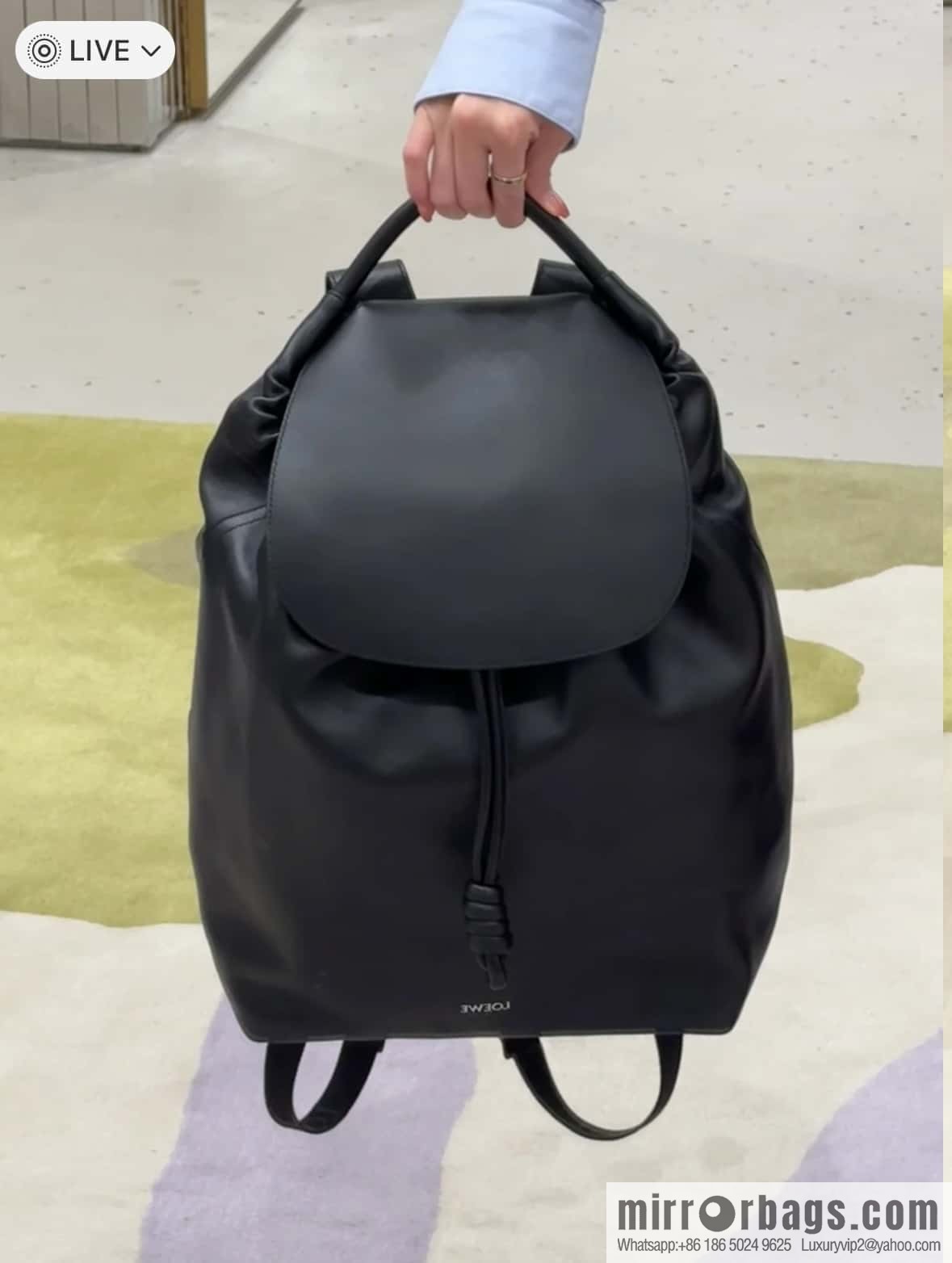 LOEWE Luo's new backpack 🎒 0903 black