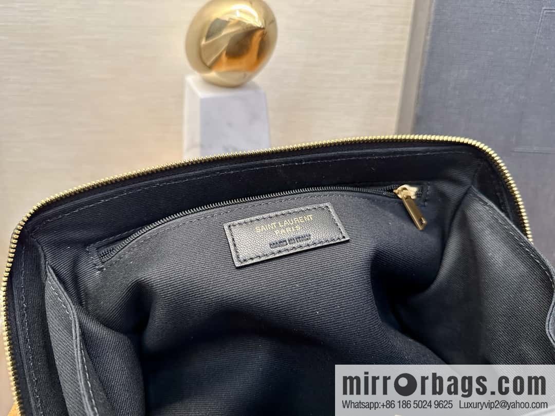 YSL quilted sheep leather cosmetic bag 753171