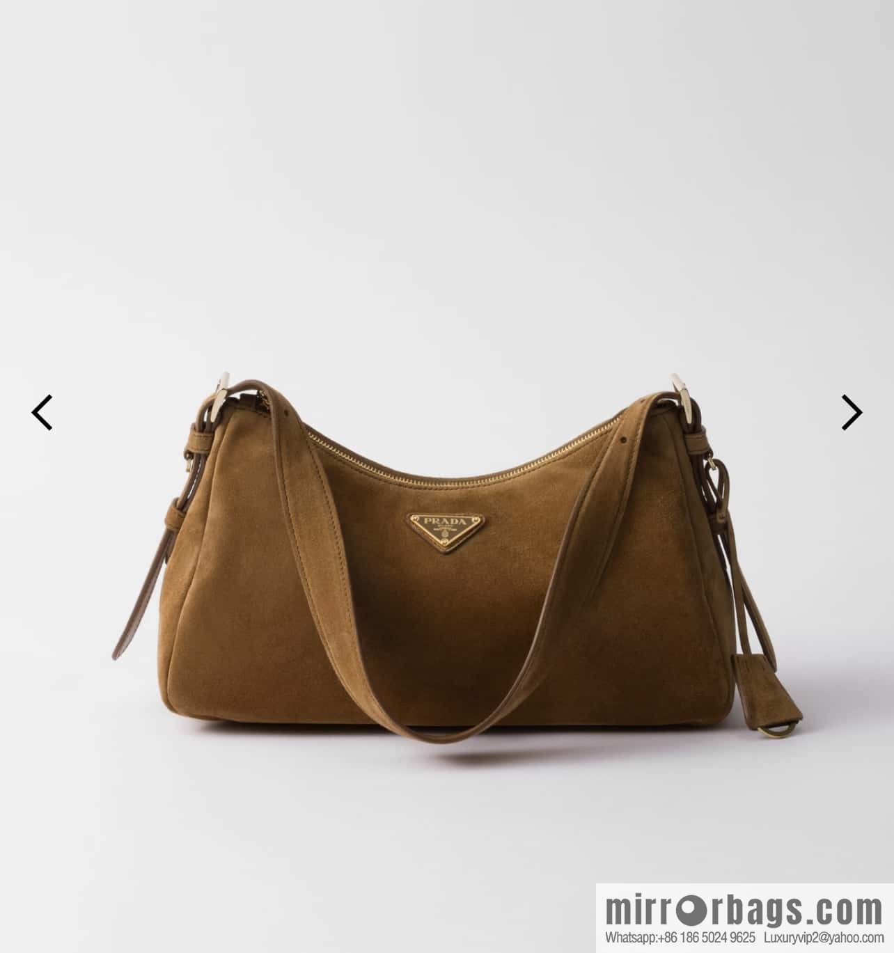 PRADA 🎉 new Aimee armpit bag 🎉 1BC228 fleece leather🎉🎉