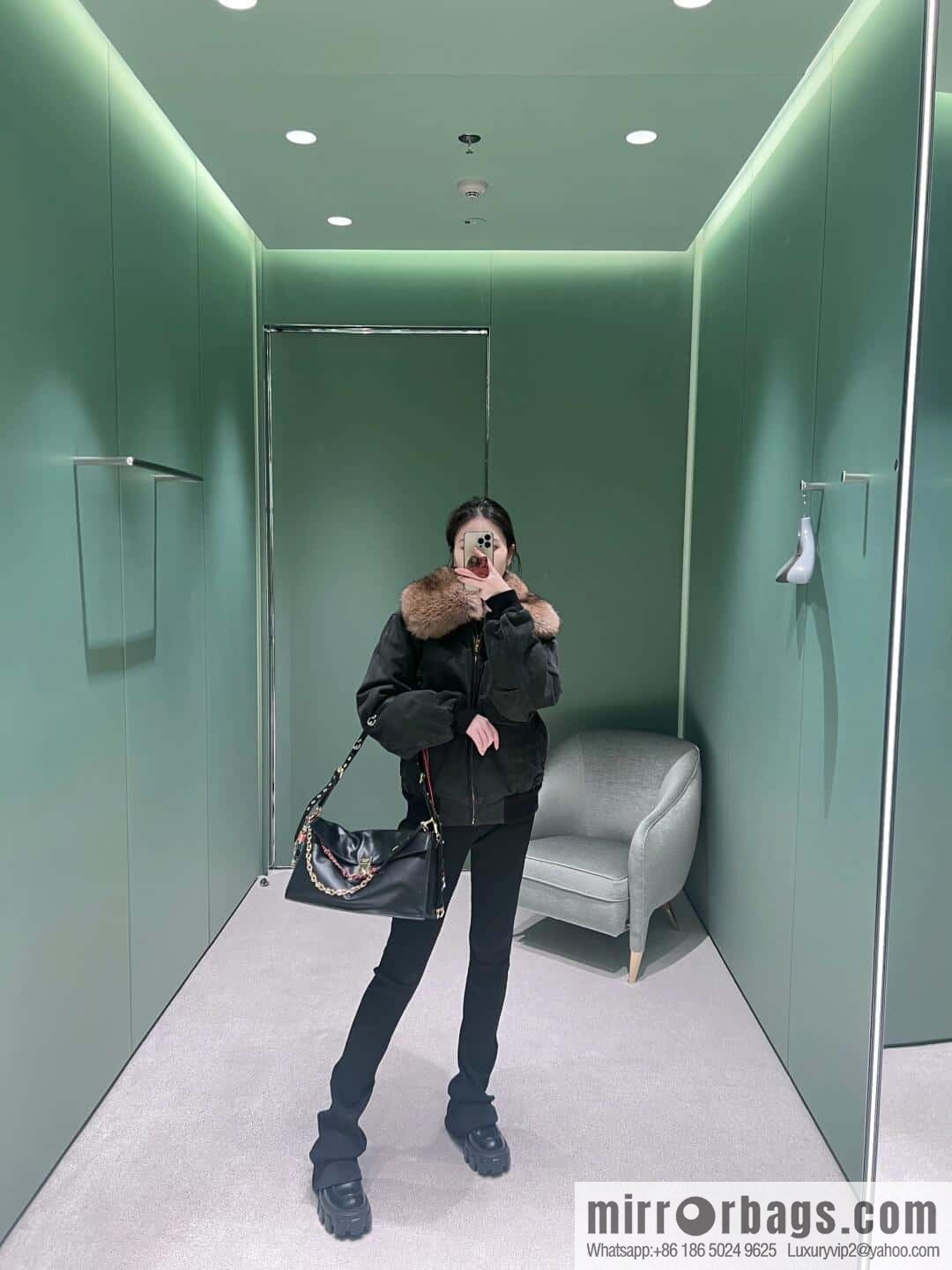 PRADA ๐ new ๐ 1BD378 large ๐๐ black
