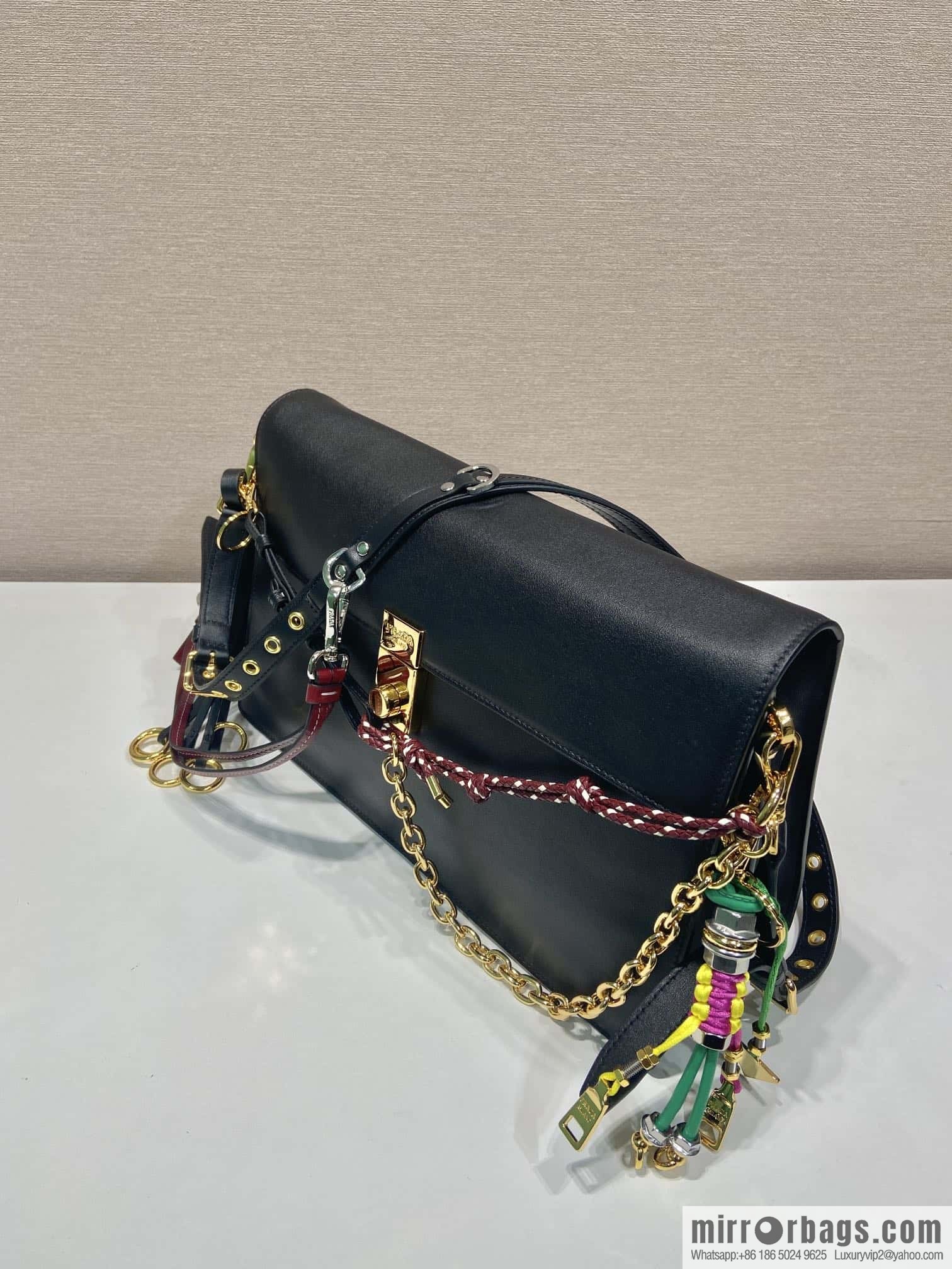 PRADA ๐ new ๐ 1BD378 large ๐๐ black