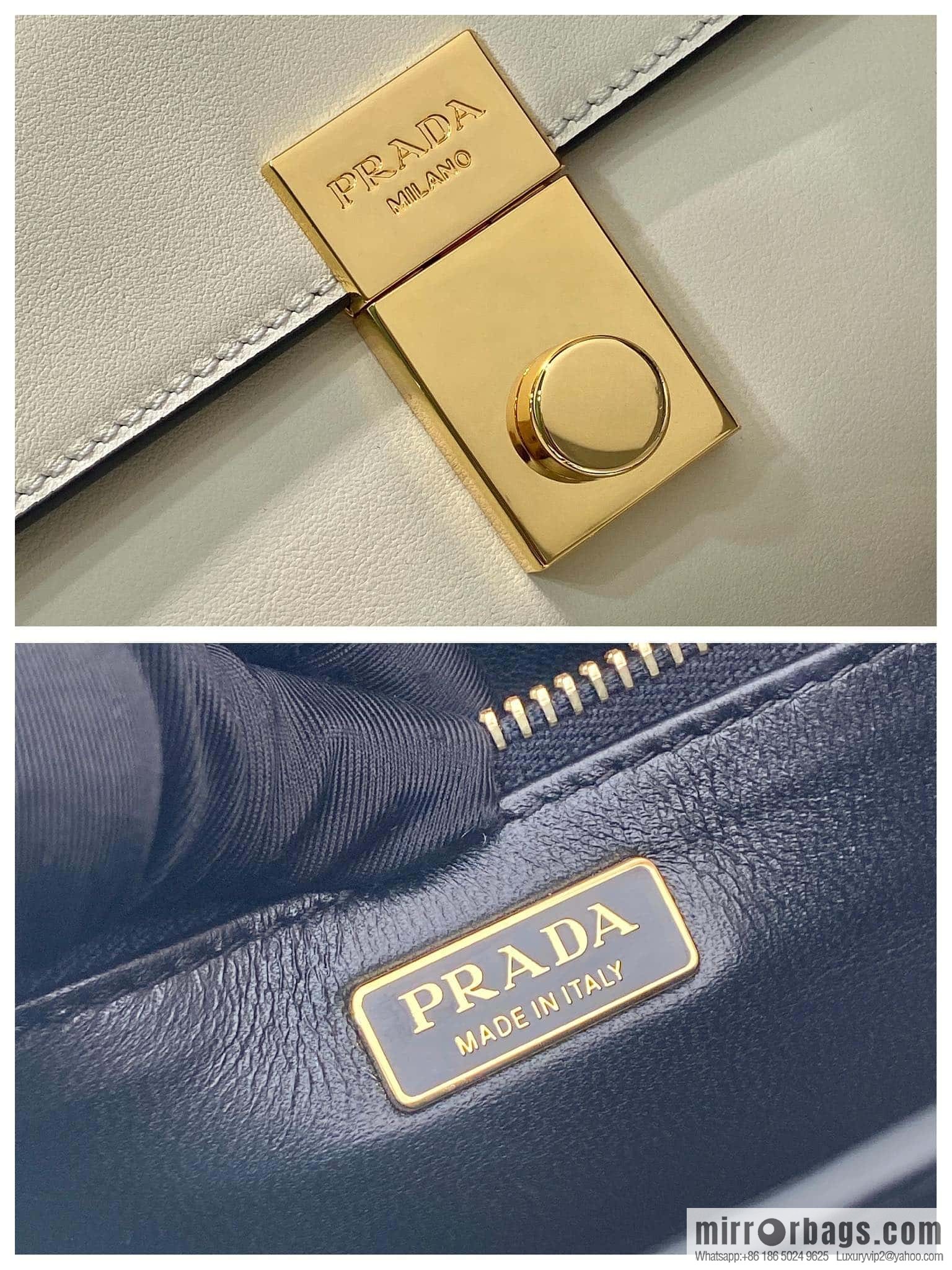PRADA 🎉 new 🎉 1BD378 large 🎉🎉 white