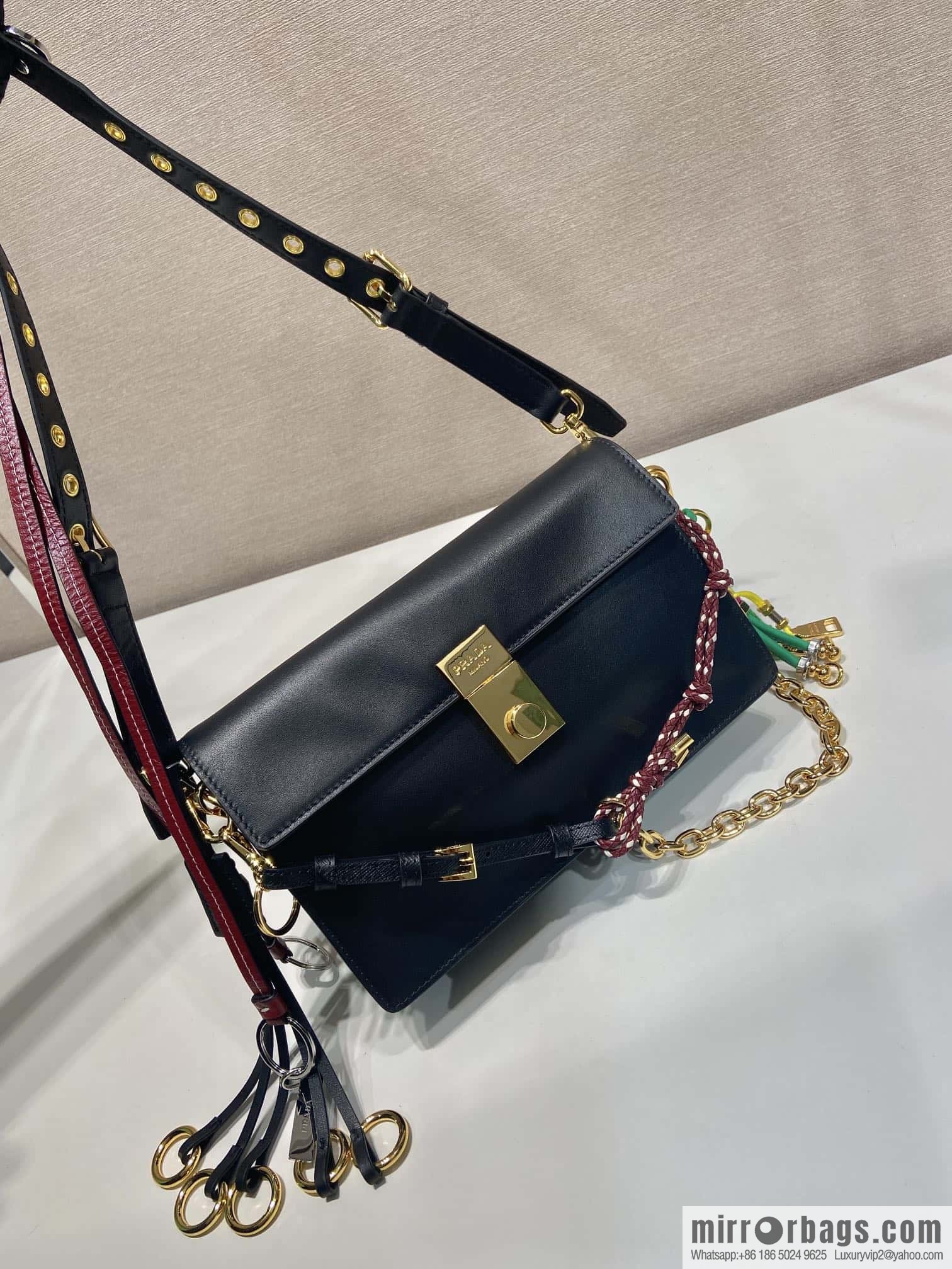 PRADA ๐ New ๐ 1BD379 Small ๐๐ Black