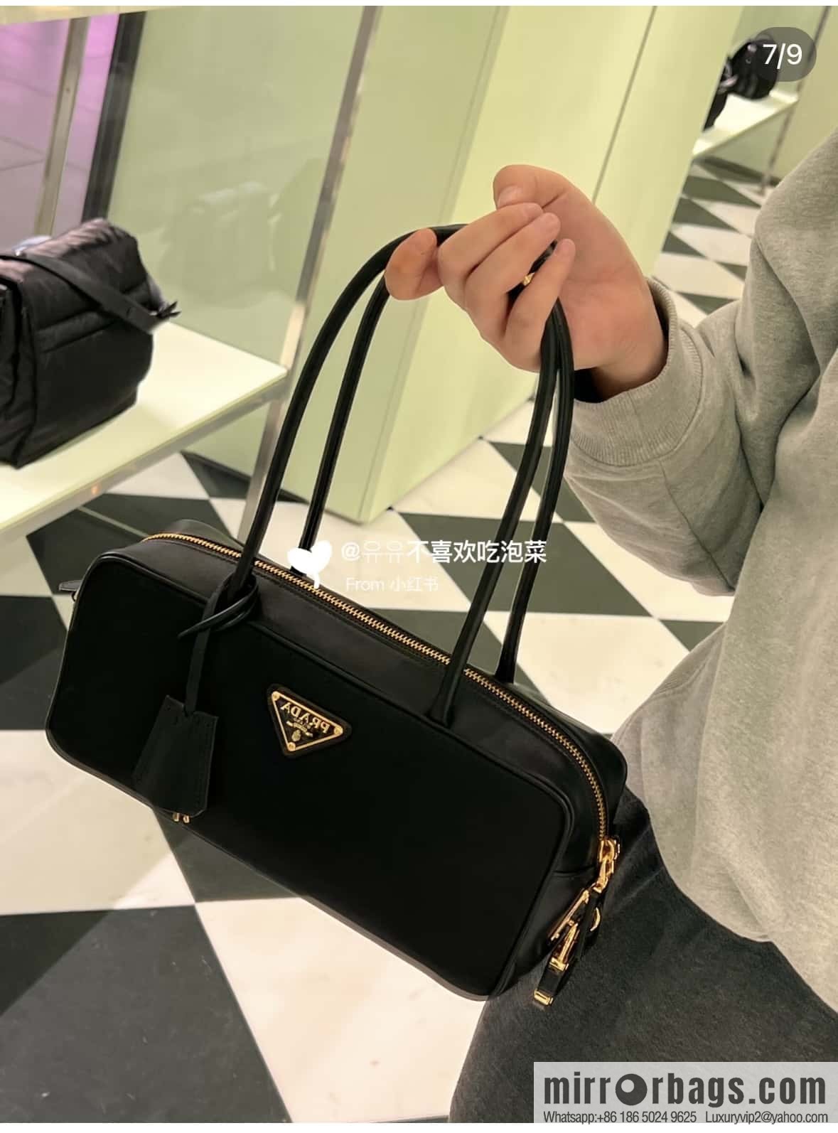 PRADA 🎉 new 🎉 1BB133 nylon lock bag🎉🎉