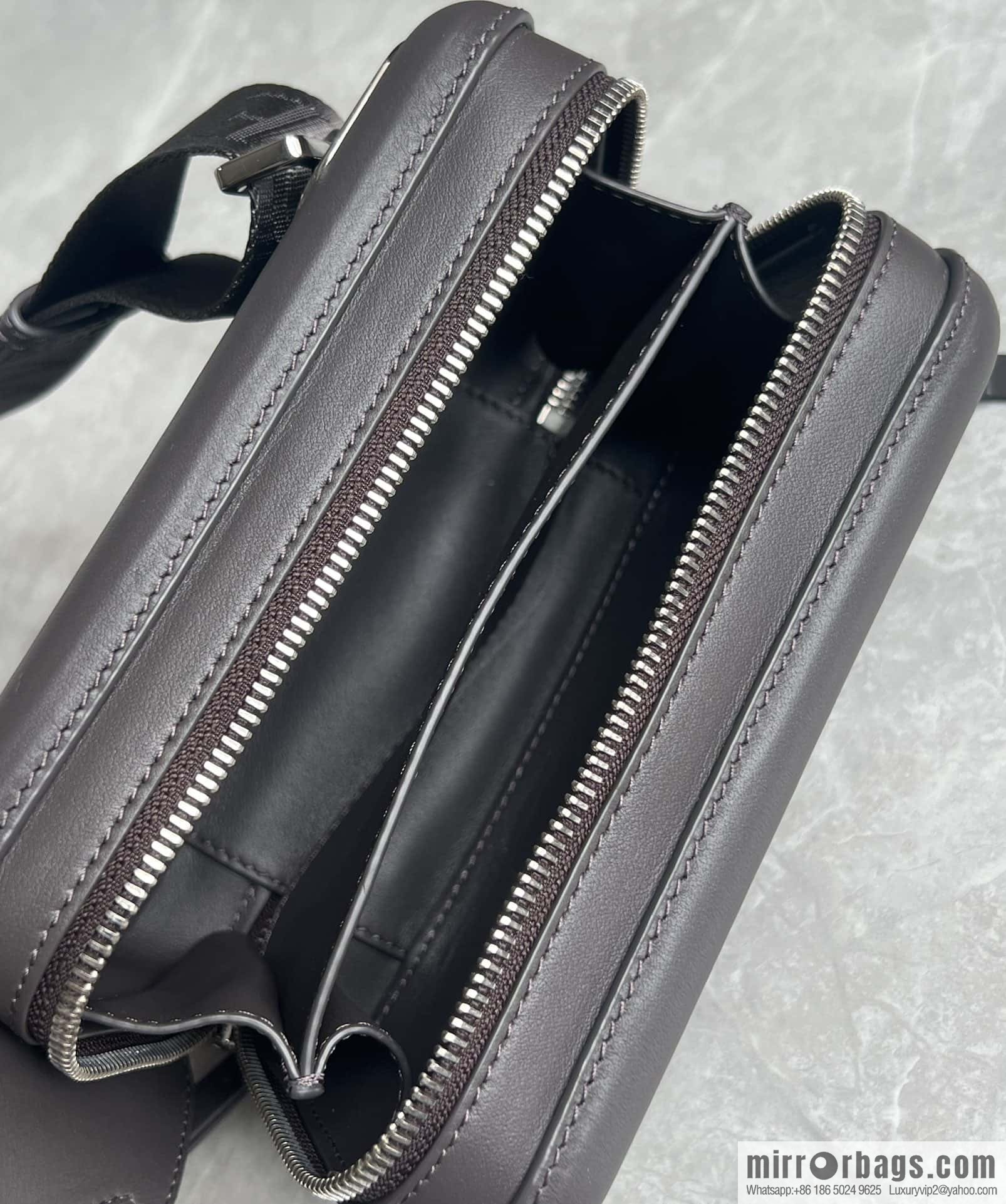 LOEWE Luo Jia Smooth Cow Leather Molded Sling Crossbody Bag 0902 Coffee