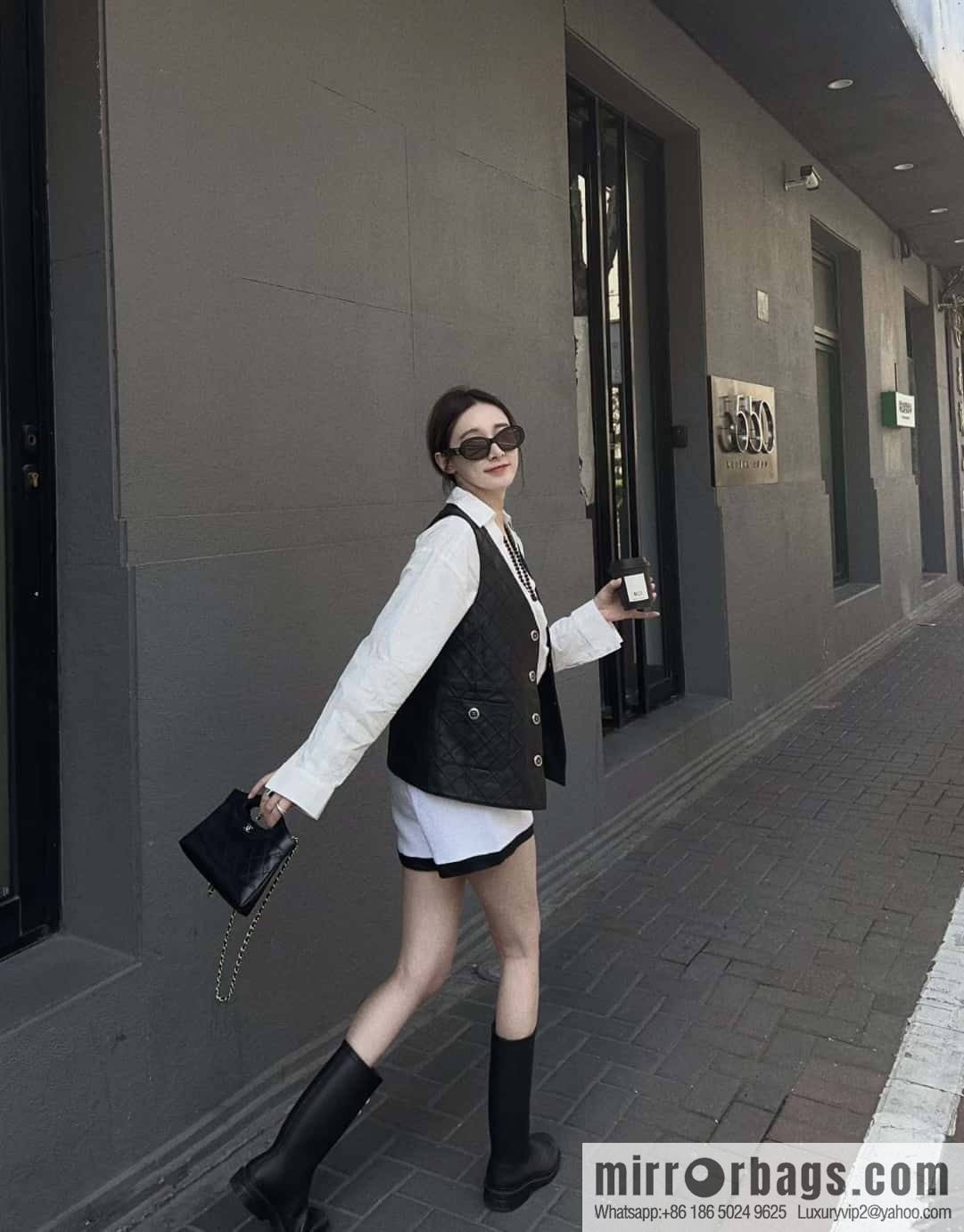 Chanel 24C horizontal 31bag nano leather, black ➿ AP3656