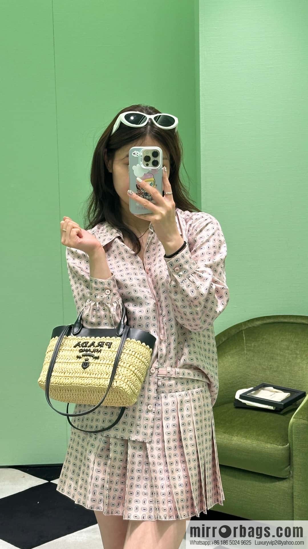 PRADA 🎉 new tote woven bag 🎉 1BG501 small🎉🎉