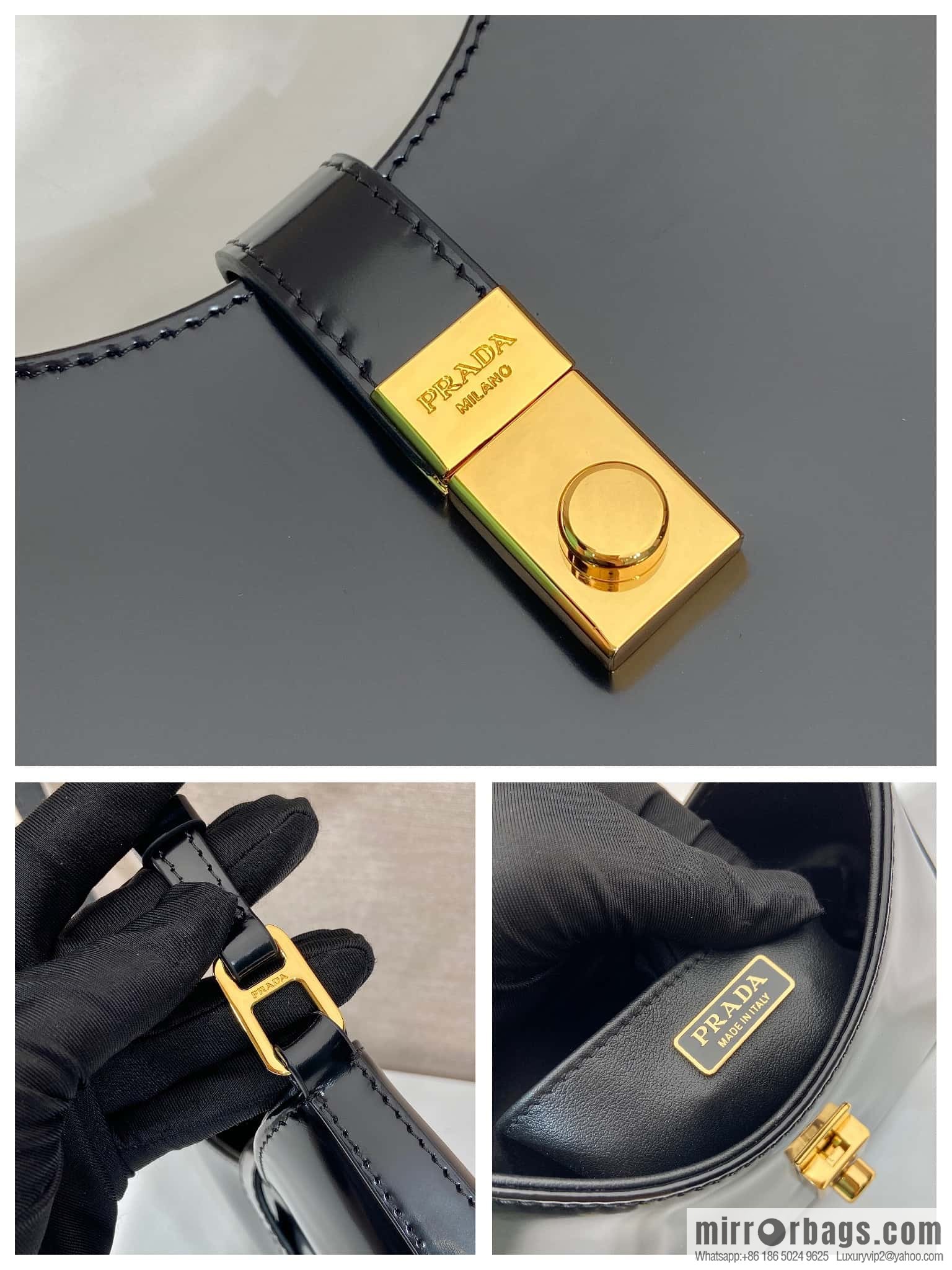 PRADA 🎉 new armpit bag 🎉🎉 1BC169A 🎉🎉 black