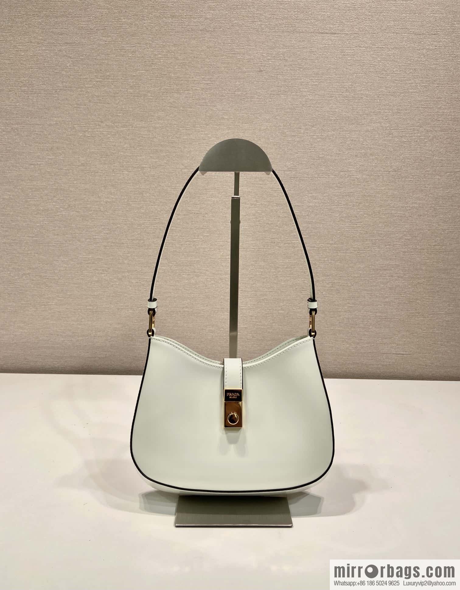PRADA 🎉 new armpit bag 🎉🎉 1BC169A 🎉🎉 white