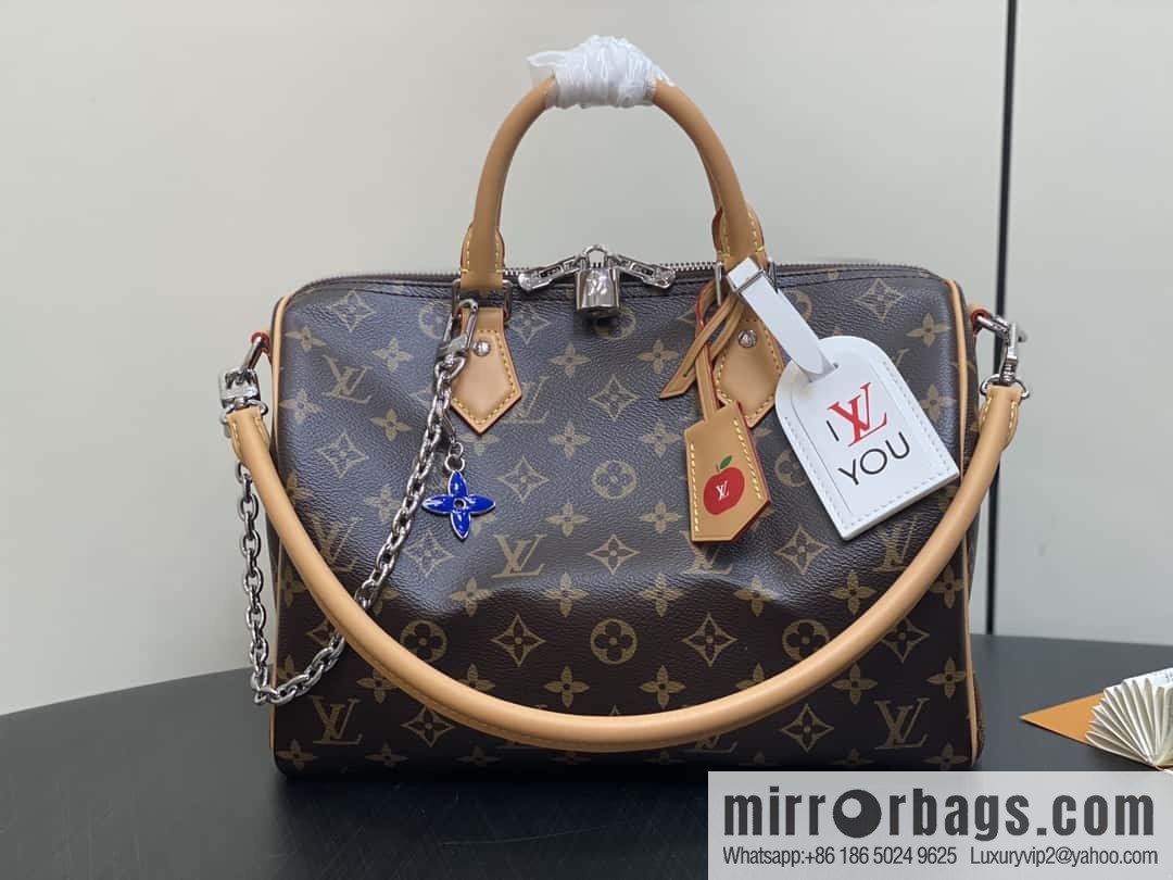 [Boutique‑grade] M12803 presbyopia, pillow bag speedy series Speedy Soft 30 Dark handbag